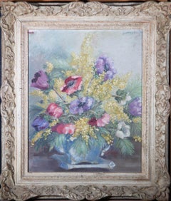 Vintage Dorothy Allen - Mid 20th Century Oil, Spring Flowers