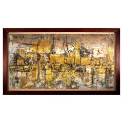 Vintage Dorothy Bowman Illuminated Pier i 1956 Signed Screenprint Ed. 65 Framed