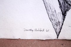 Dorothy C. Ruddick  Original ink on paper (86x67cm)  Signed and dated 1961