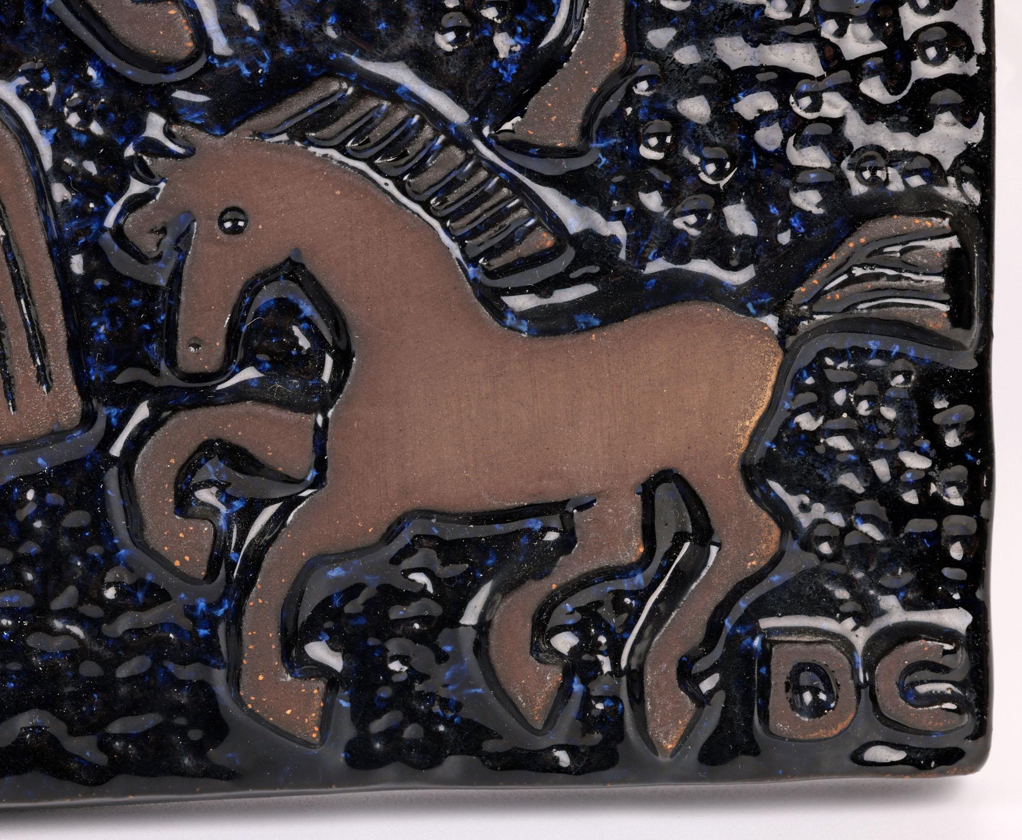 Dorothy Clough Swedish Upsala-Ekeby Horses Wall Plaque For Sale 7