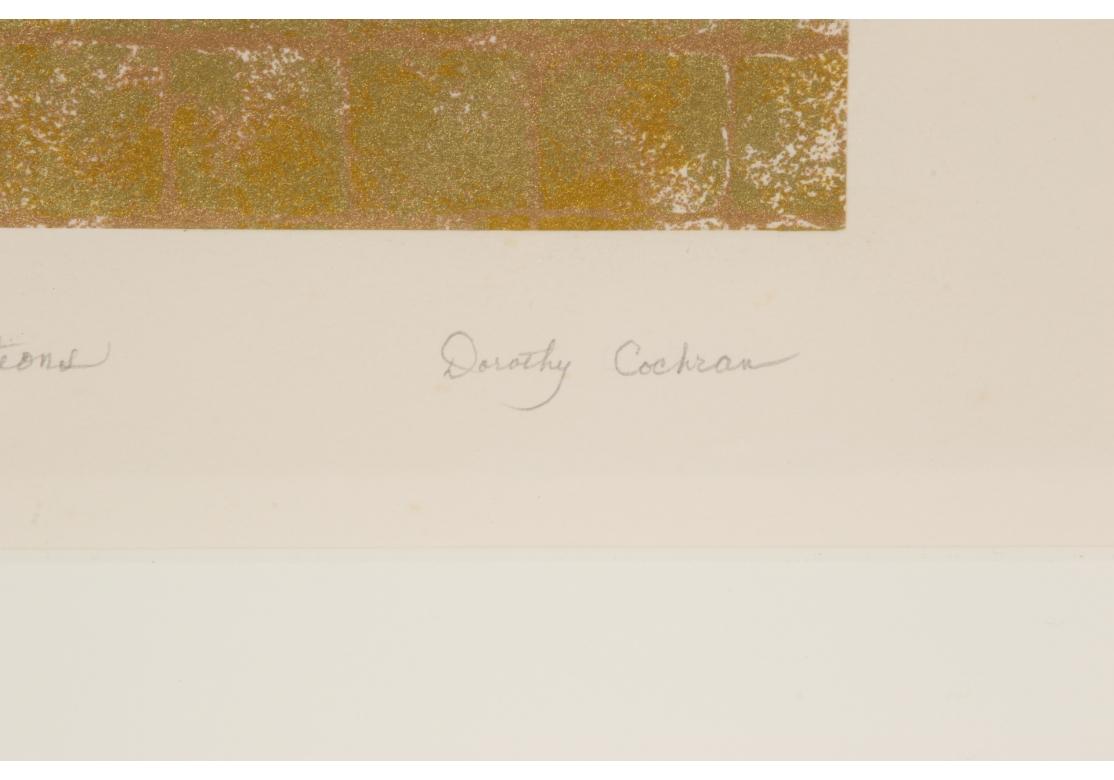 Dorothy Cochran (Am., 20. Jahrhundert) Zeitgenössischer farbiger Monotypie-Druck im Angebot 2