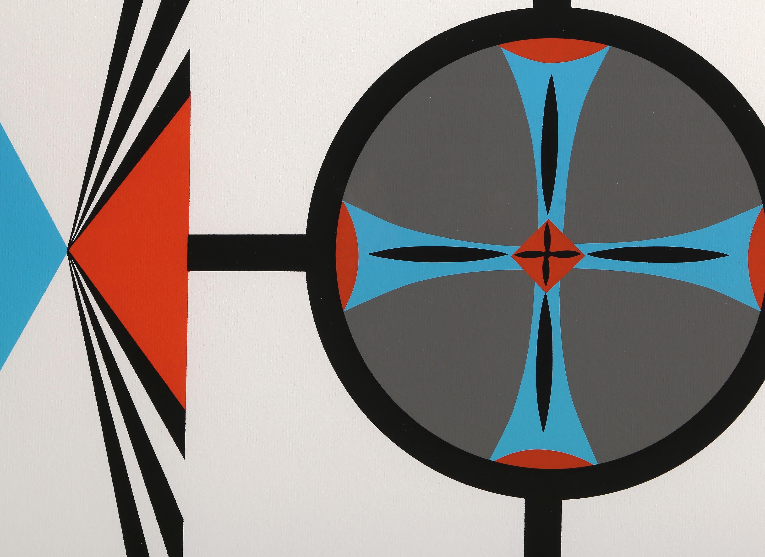 Navaho, serigrafia geometrica astratta di Dorothy Dehner in vendita 3