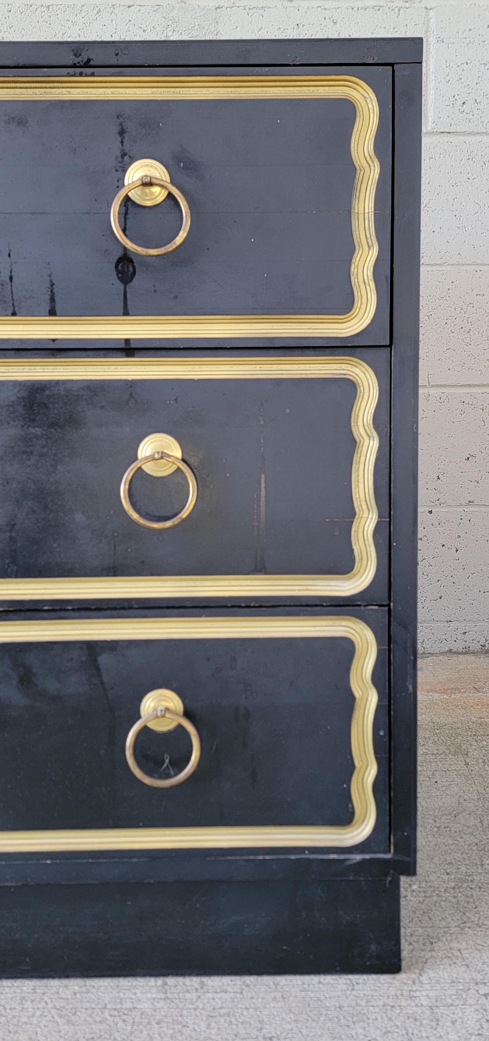 Painted Dorothy Draper Attributed Chest For Sale