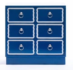 Dorothy Draper España Style Nightstands Customizable in Any Color, Pair