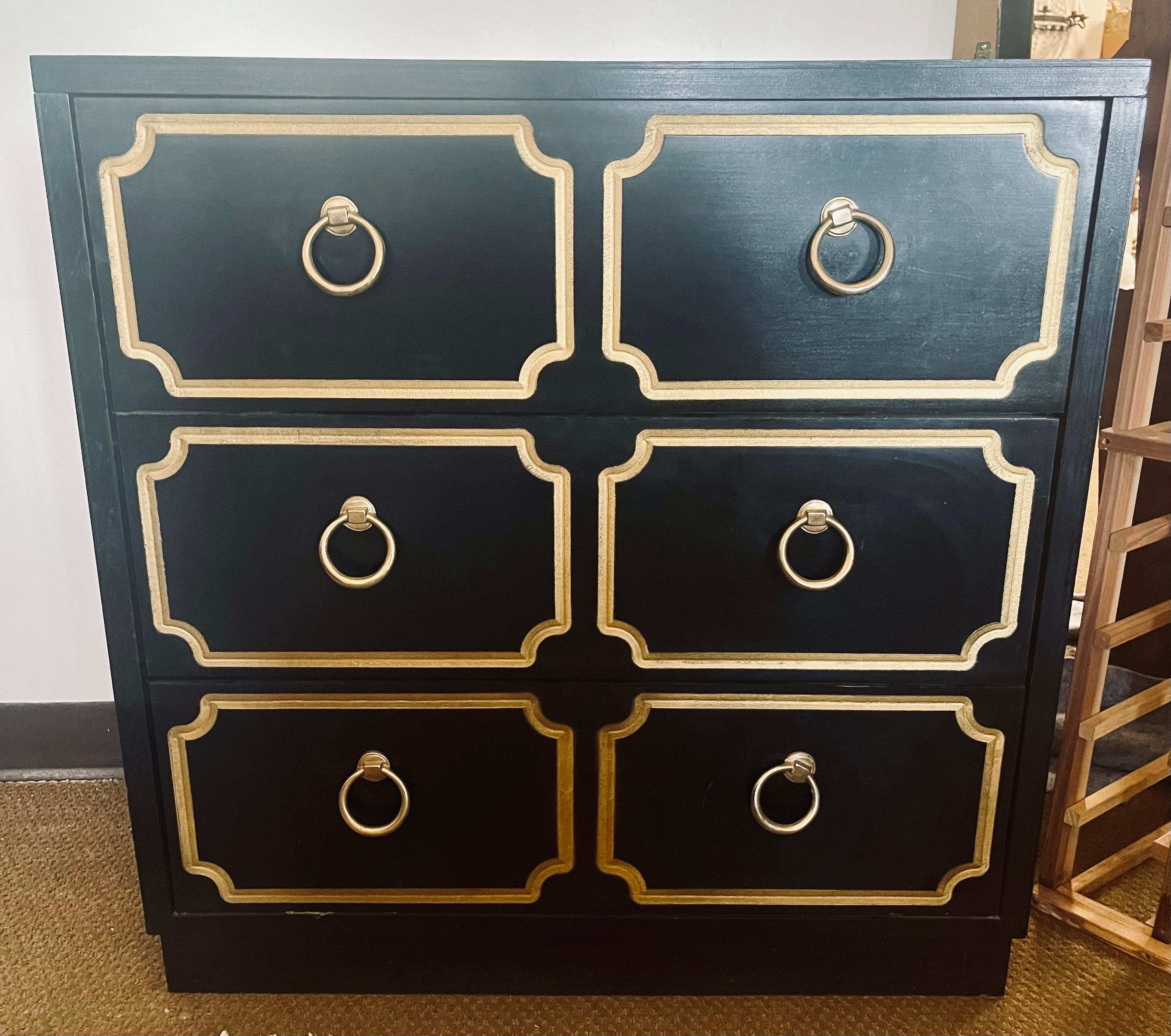 American Dorothy Draper Style 1950's Espana Chest of Drawers Dresser