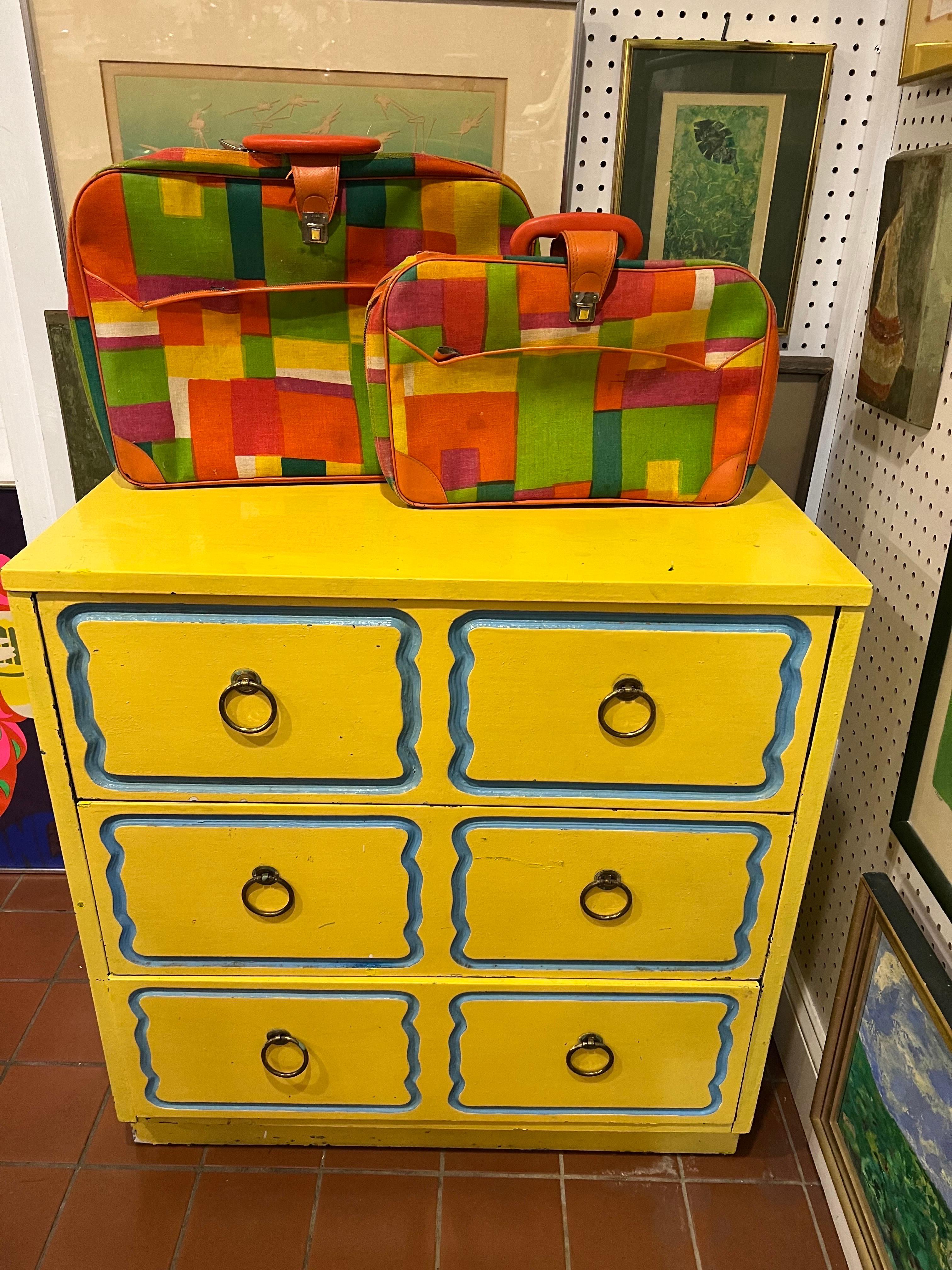 Dorothy Draper Style Espana Chest in Yellow For Sale 8