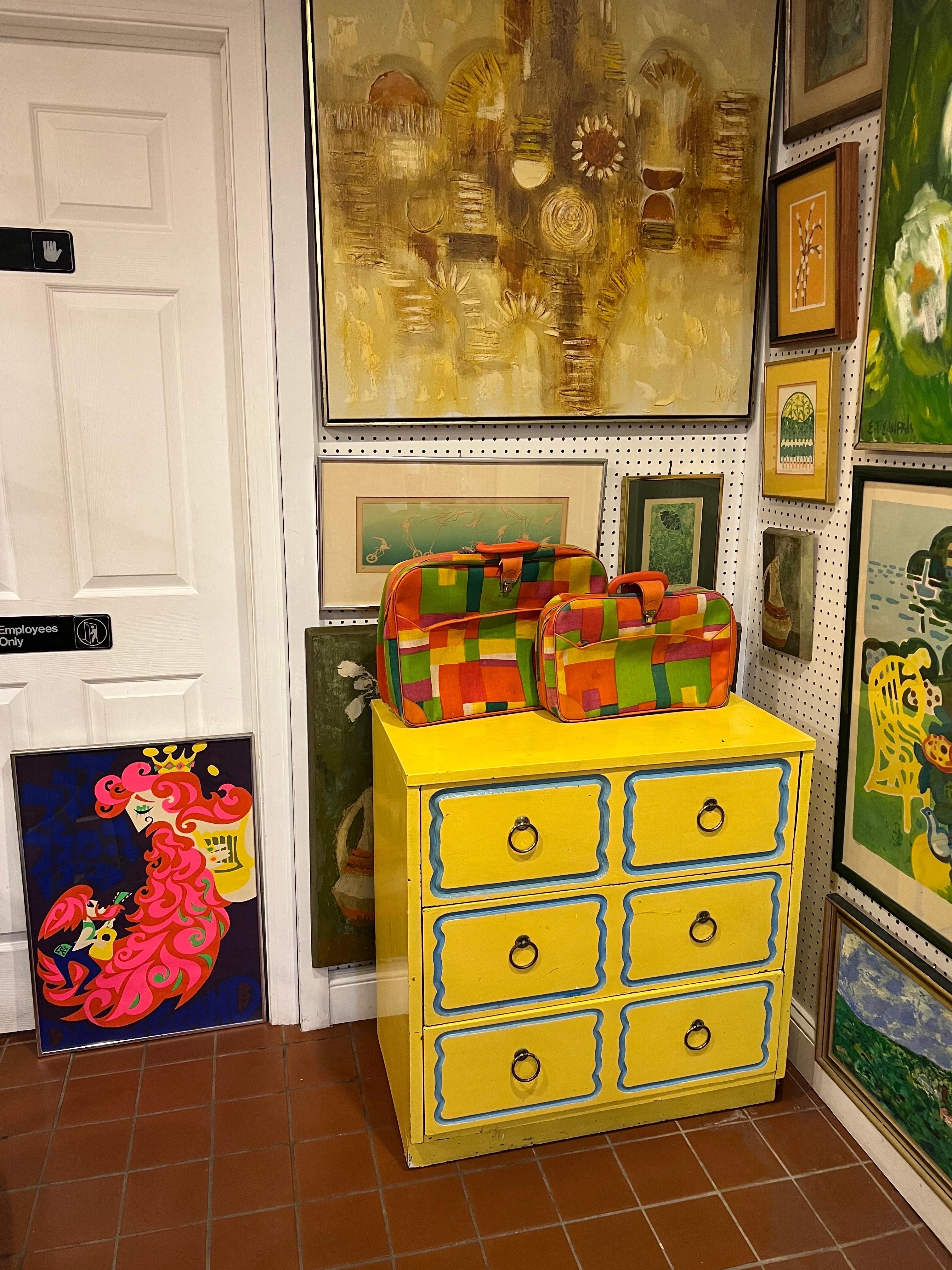 Dorothy Draper Style Espana Chest in Yellow For Sale 9