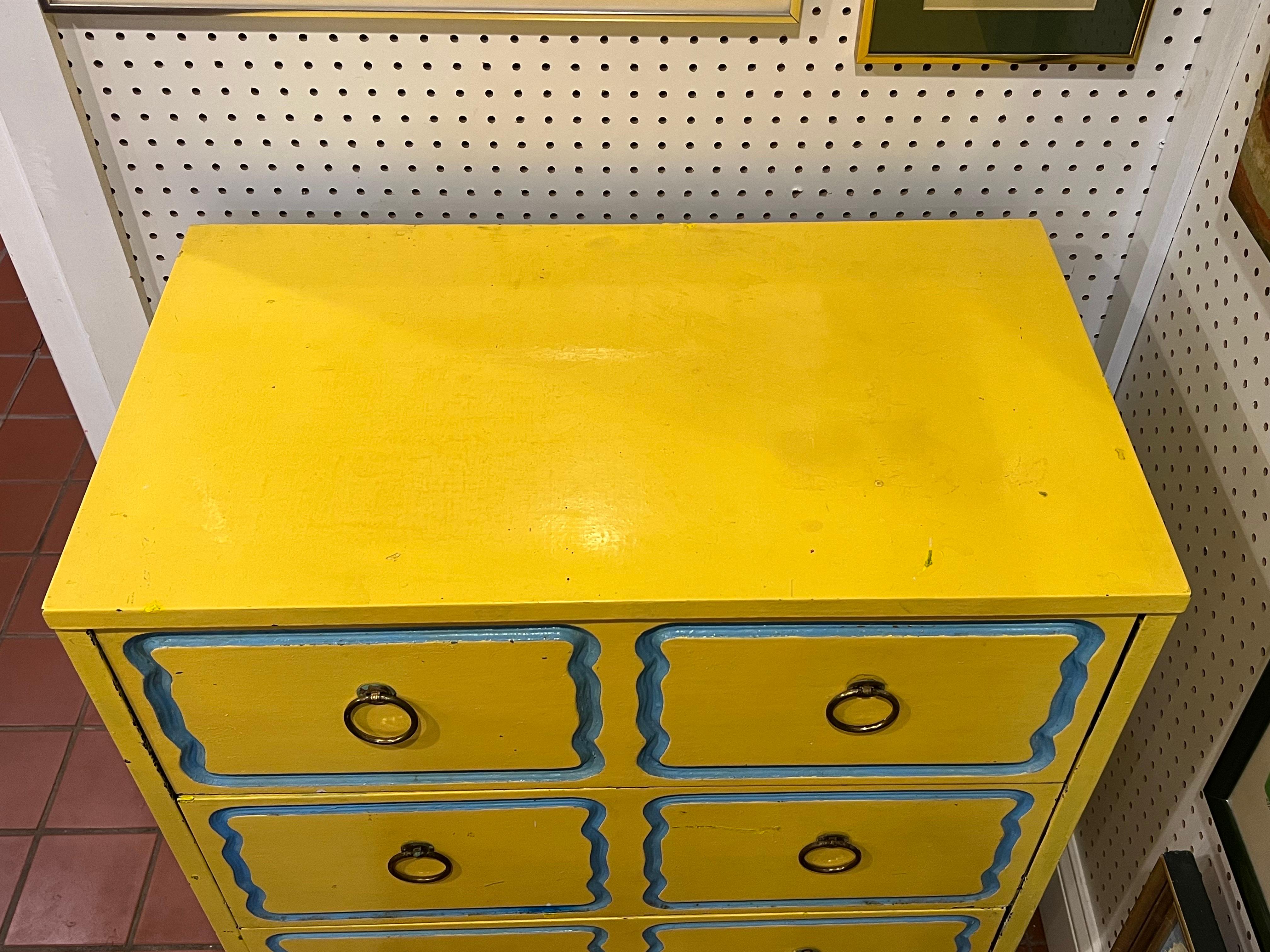 mustard yellow dresser