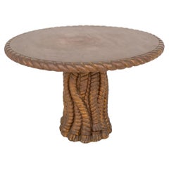 Vintage Dorothy Draper Style Rope and Tassel Table
