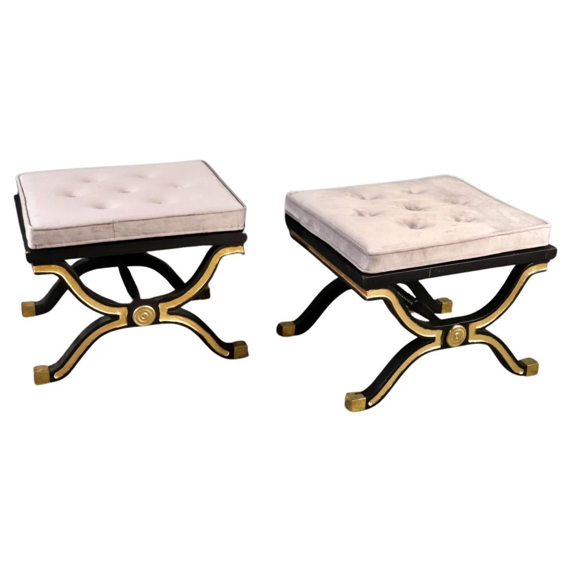 Dorothy Draper Style X benches- Stools