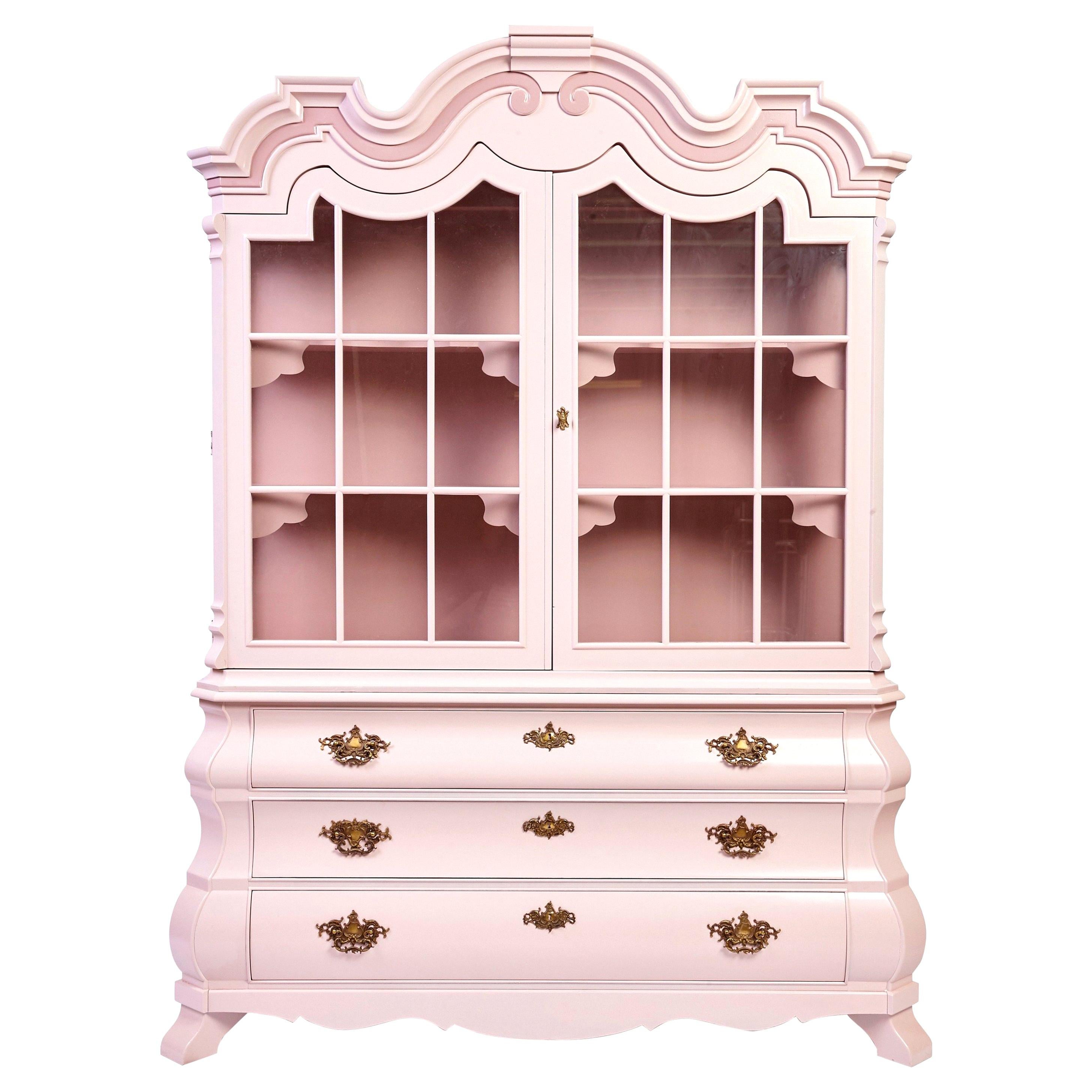 Dorothy Draper Viennese China Cabinet for Henredon, circa 1963