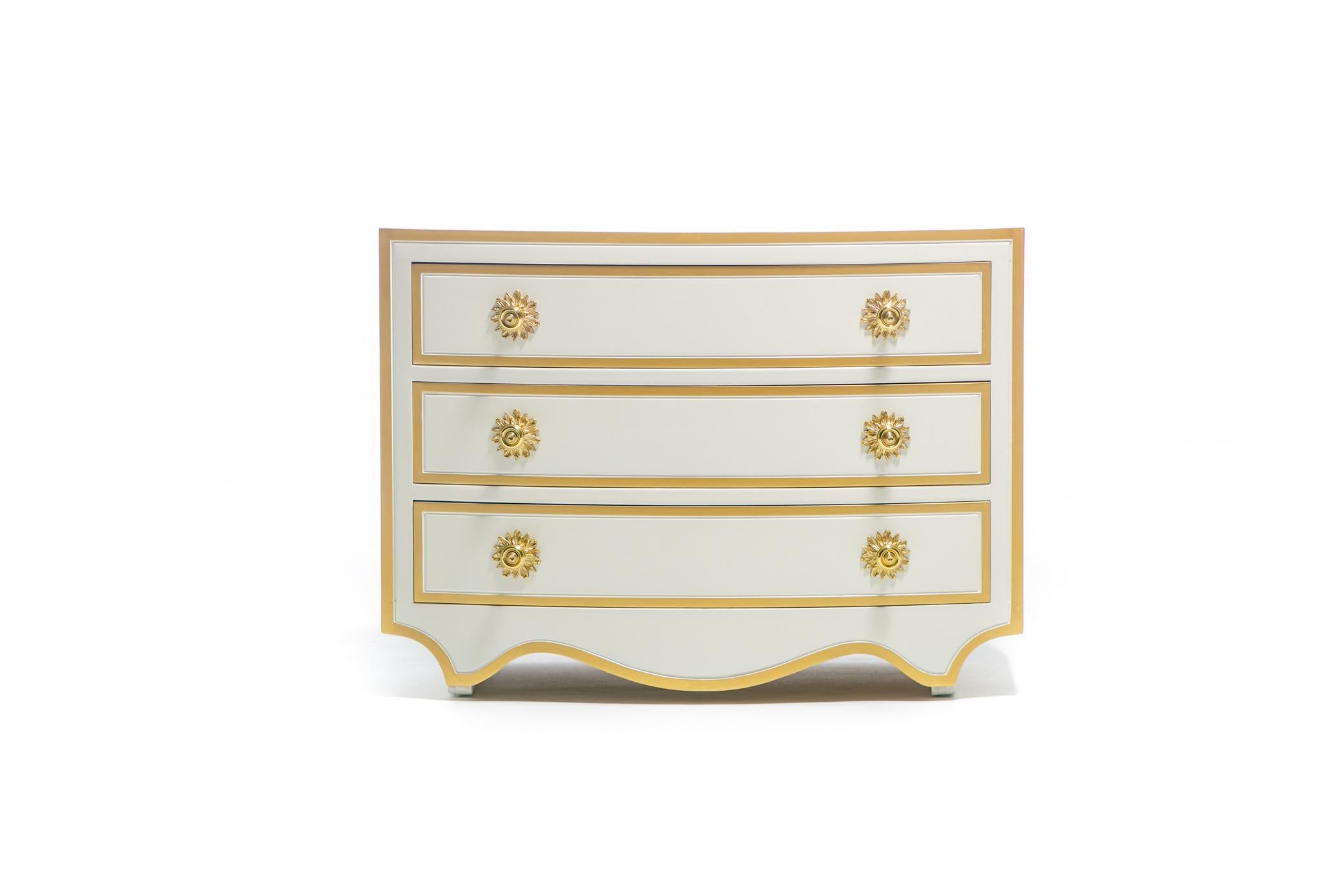 Dorothy Draper Viennese Collection Chest Lacquered in Ivory, circa 1963 For Sale 13