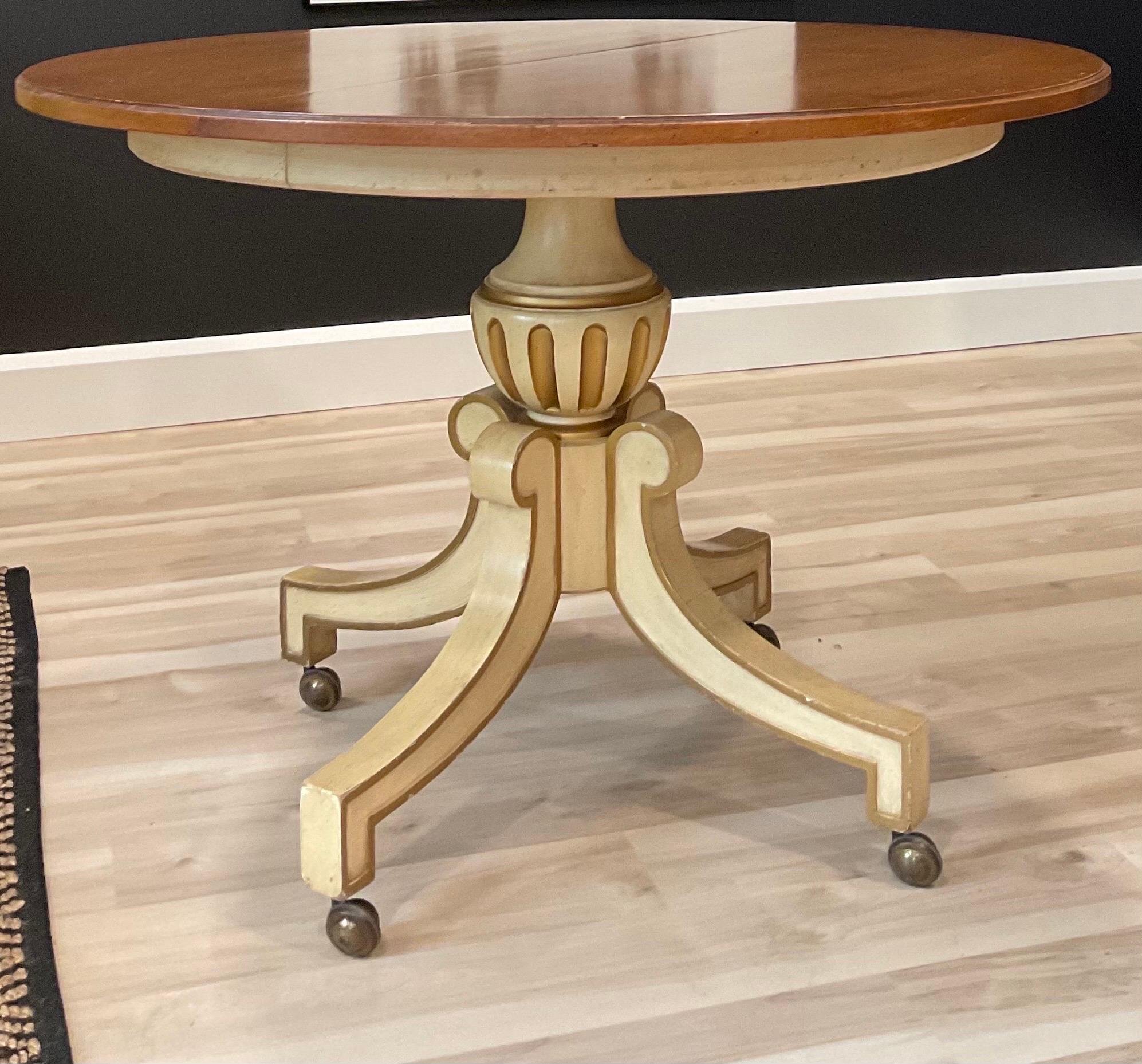 Dorothy Draper Viennese Collection Dining Table for Hendredon In Good Condition For Sale In Hartville, OH