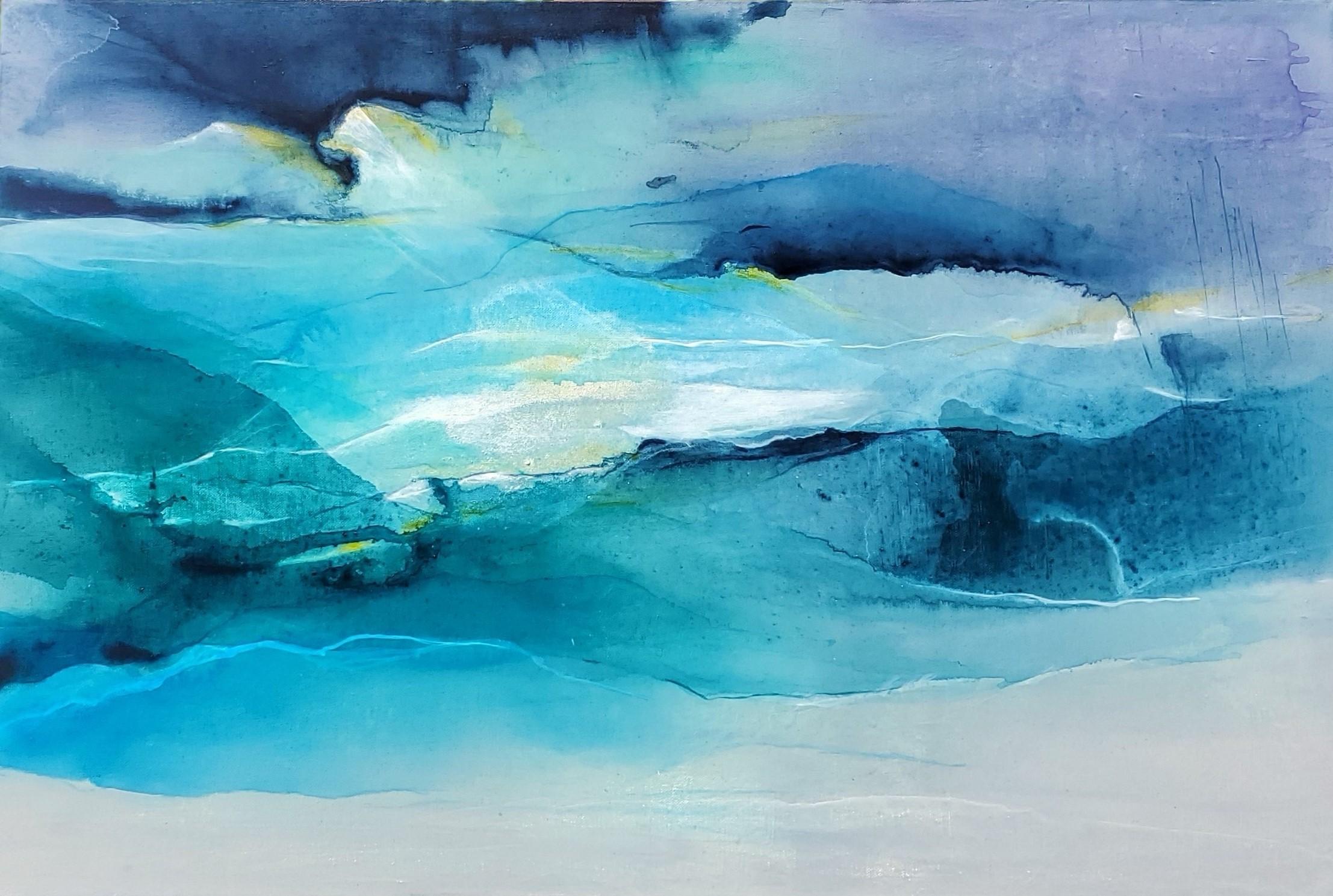 Landscape Painting di Dorothy Dunn - Sfondamento, Pittura astratta