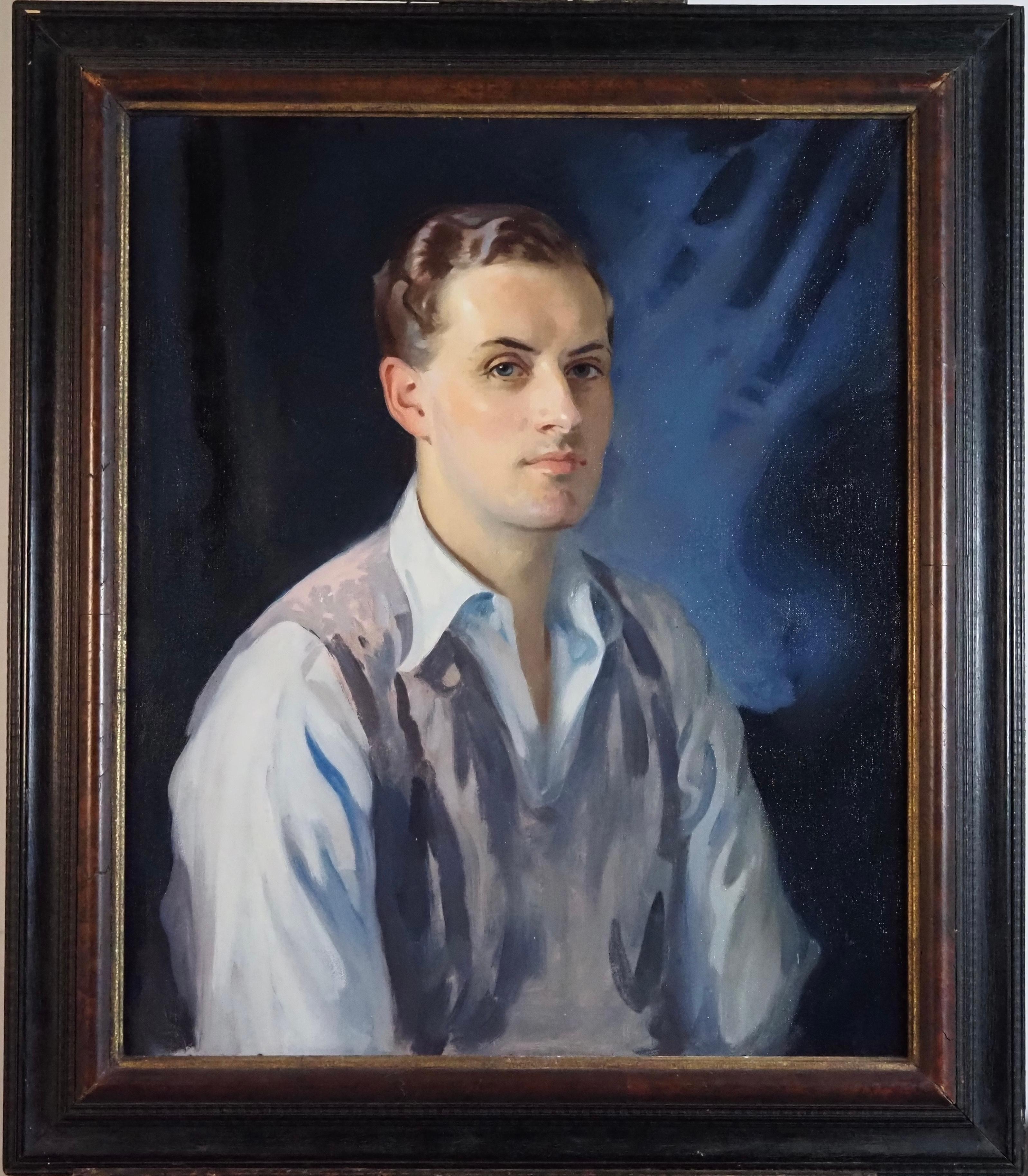 Dorothy Elaine Vicaji Portrait Painting - Portrait of a gentleman