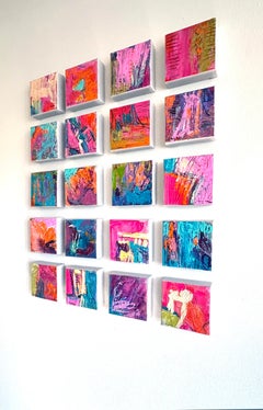 New Pathways: Step Boldly - Colorful Abstract Multi-Panel Painting