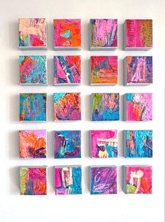New Pathways: Step Boldly - Colorful Abstract Multi-Panel Painting