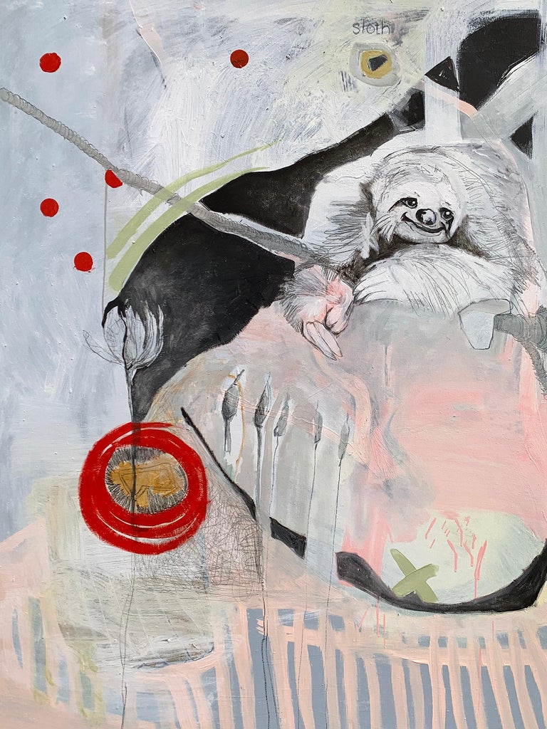 Dorothy Fitzgerald Contemporary Abstract Expressionist Oil