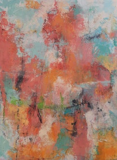 A Garden Stroll, Abstract Oil Painting