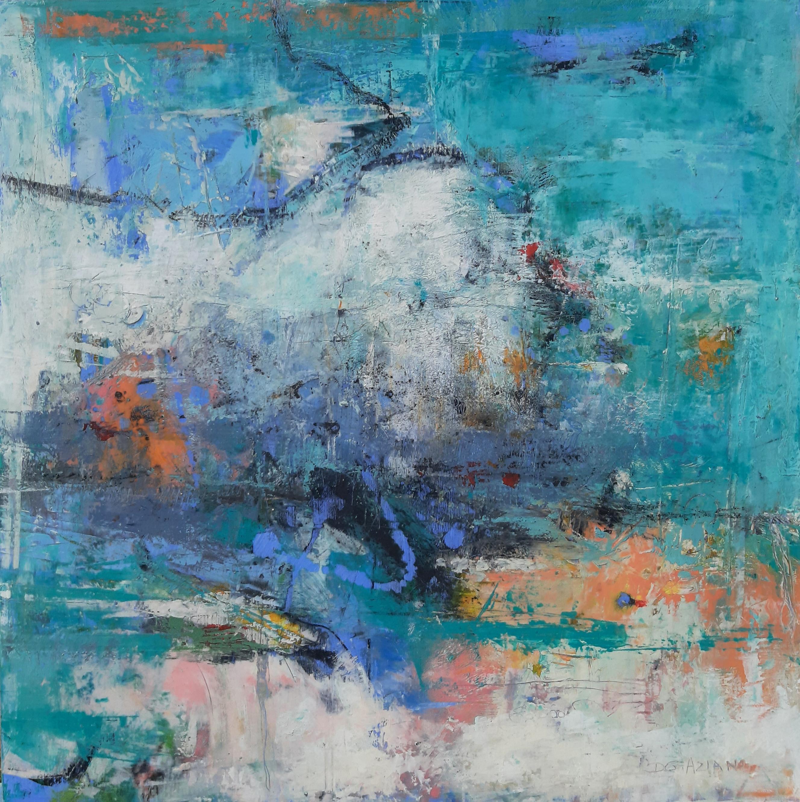Abstract Painting di Dorothy Gaziano - Astratto 4, Pittura ad olio astratta