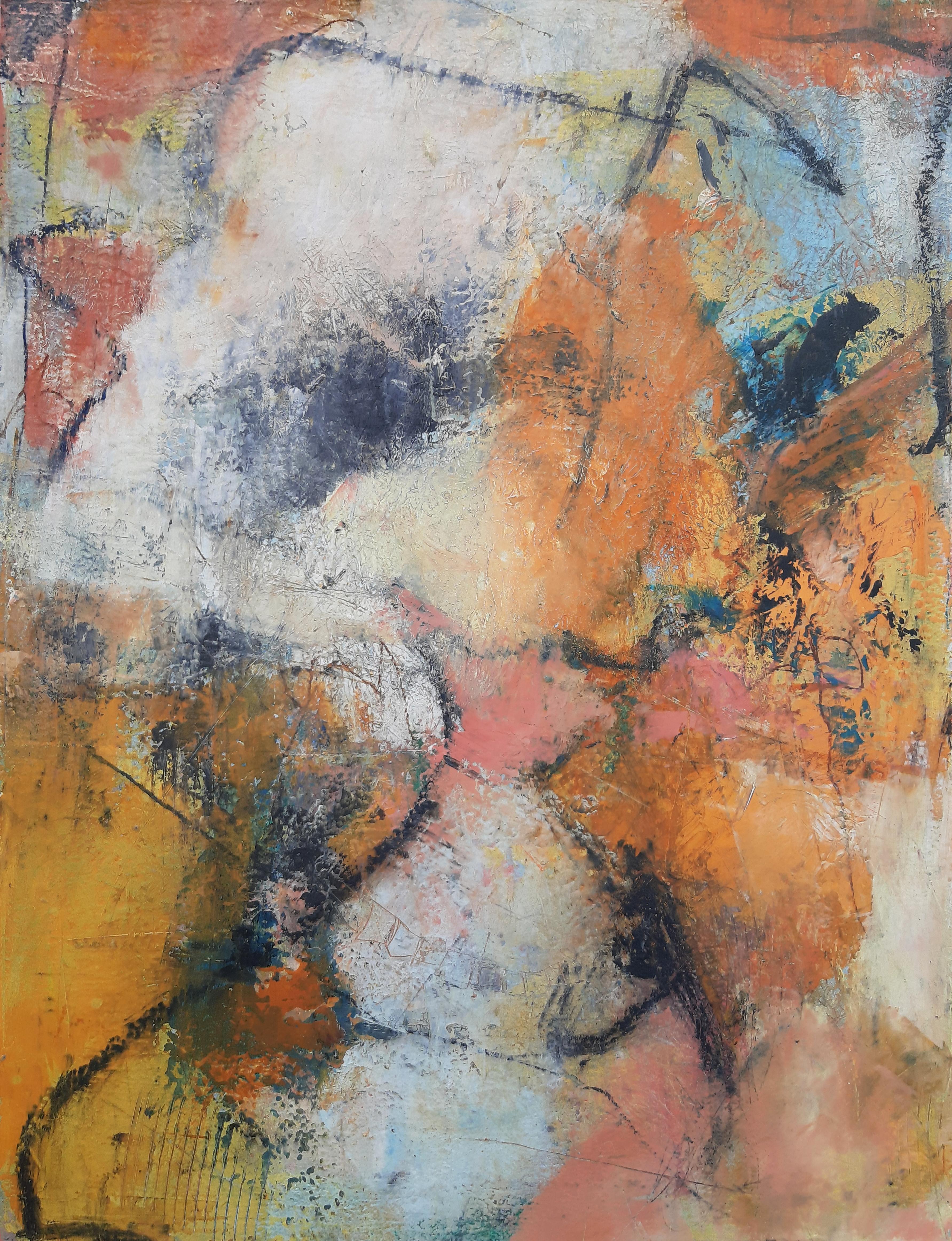 Dorothy Gaziano Abstract Painting – Every Which Way, Abstraktes Ölgemälde
