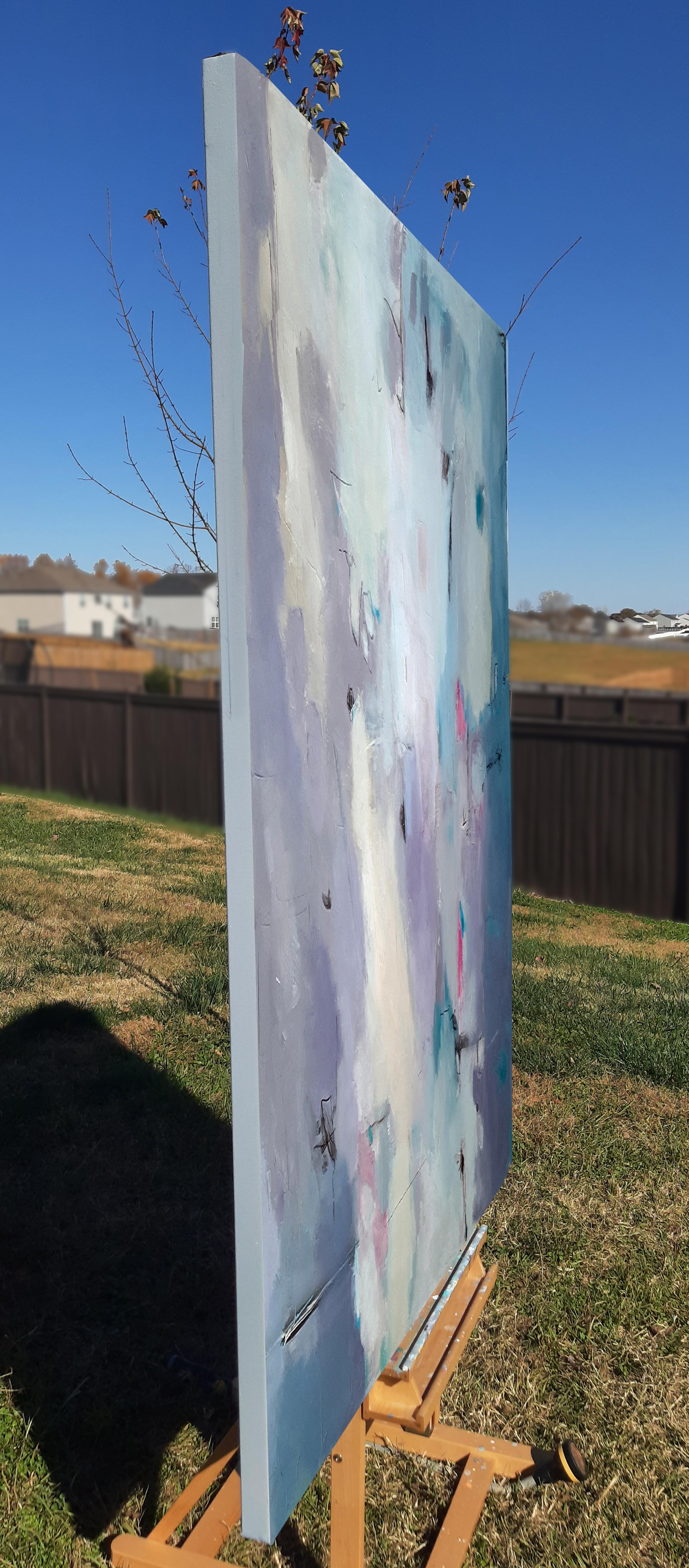 Gefrorene Logik, Abstrakte Malerei – Painting von Dorothy Gaziano