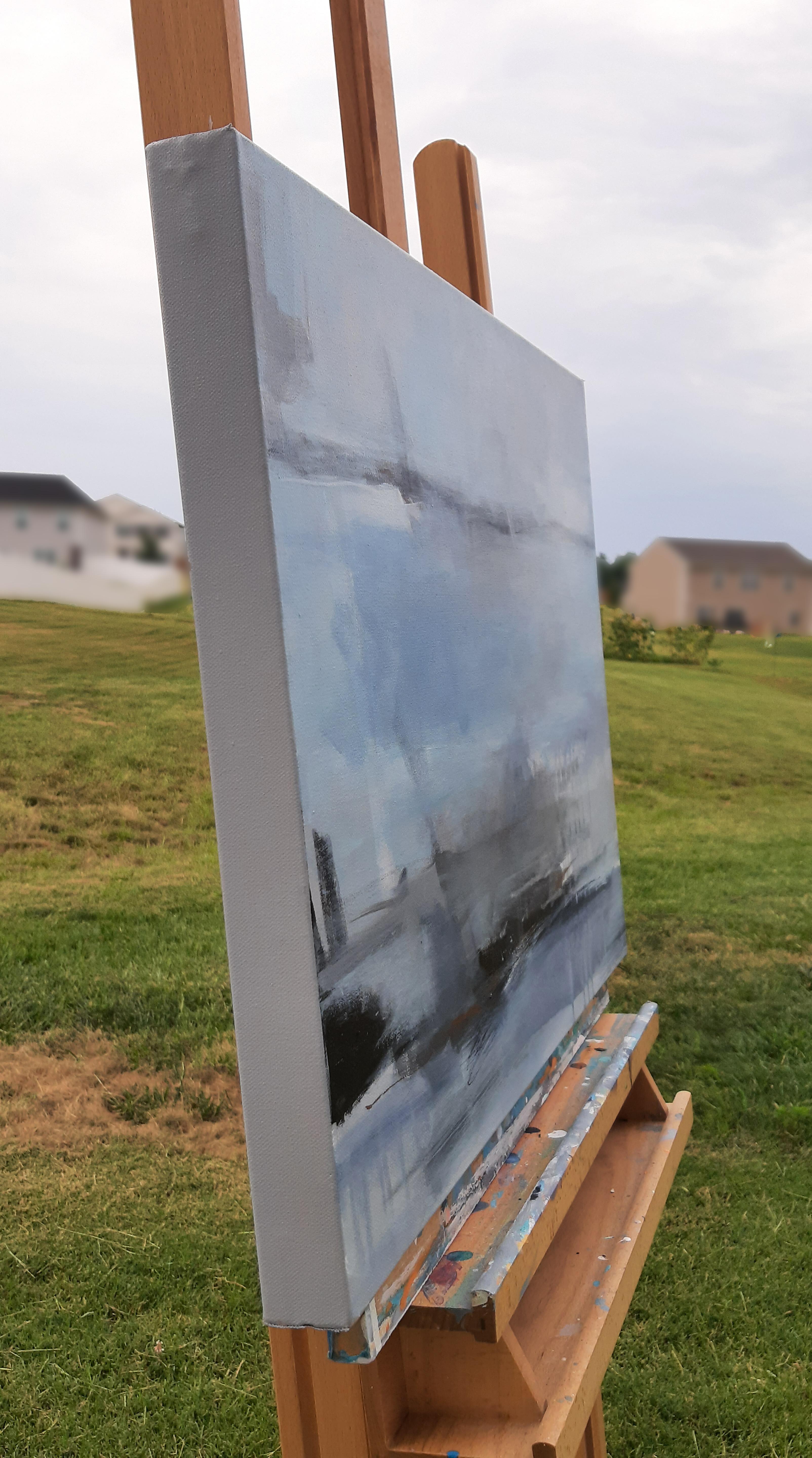 Vai piano, pittura astratta - Painting di Dorothy Gaziano