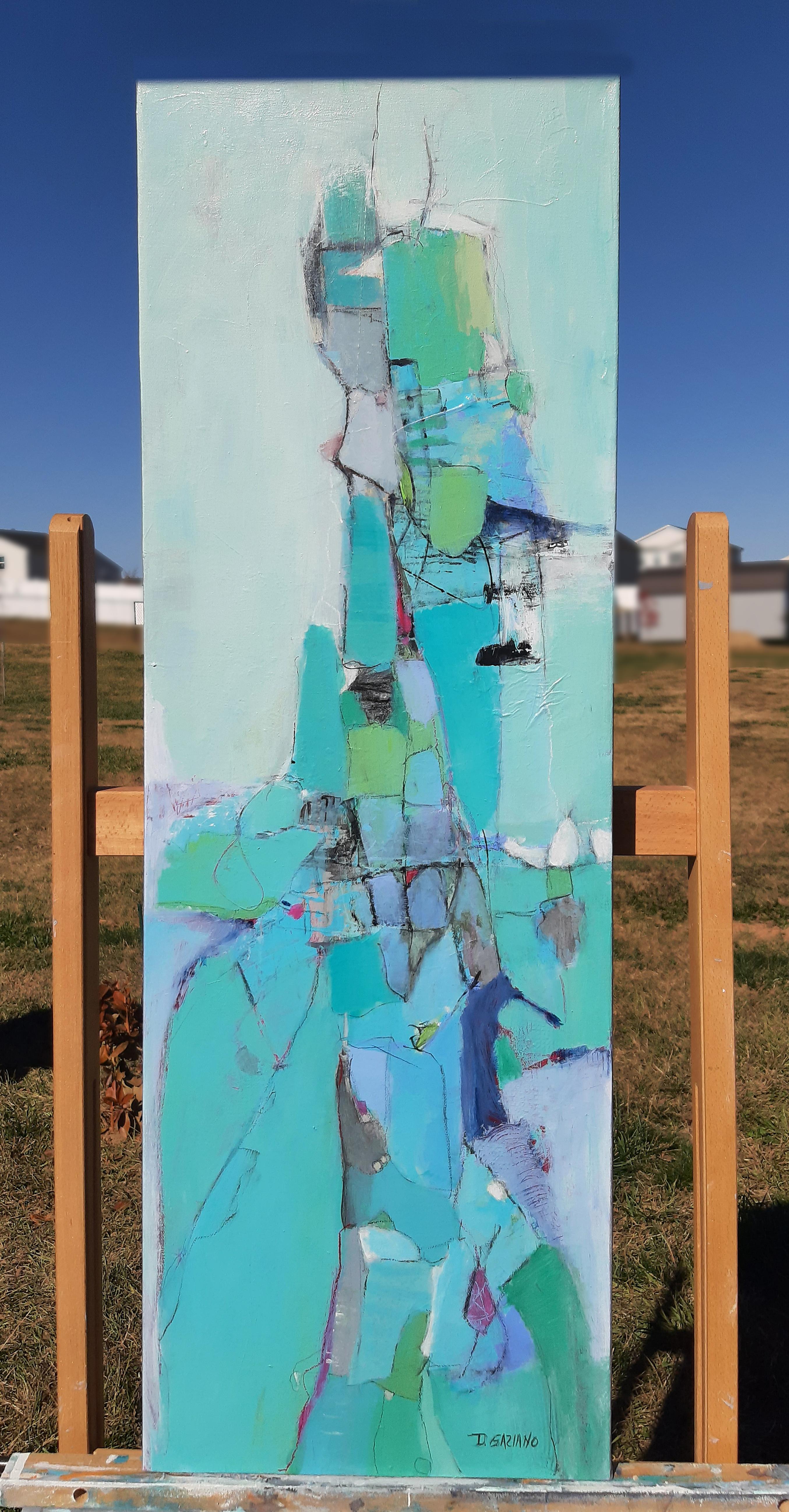 High-Rise, Pintura Abstracta - Painting Abstracto de Dorothy Gaziano