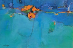 Vivir al límite, pintura al óleo abstracta