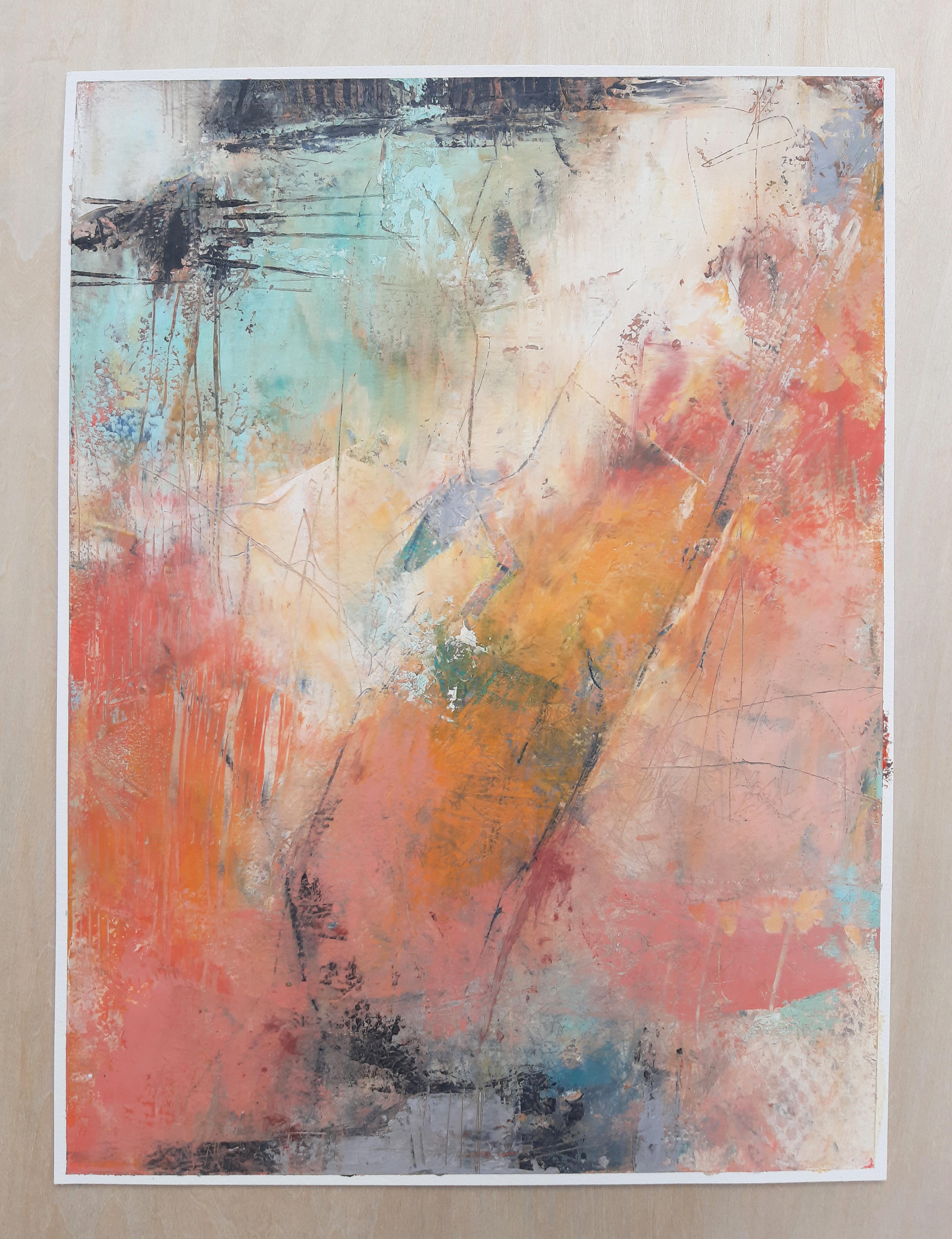Morning Magic, Abstraktes Ölgemälde – Painting von Dorothy Gaziano