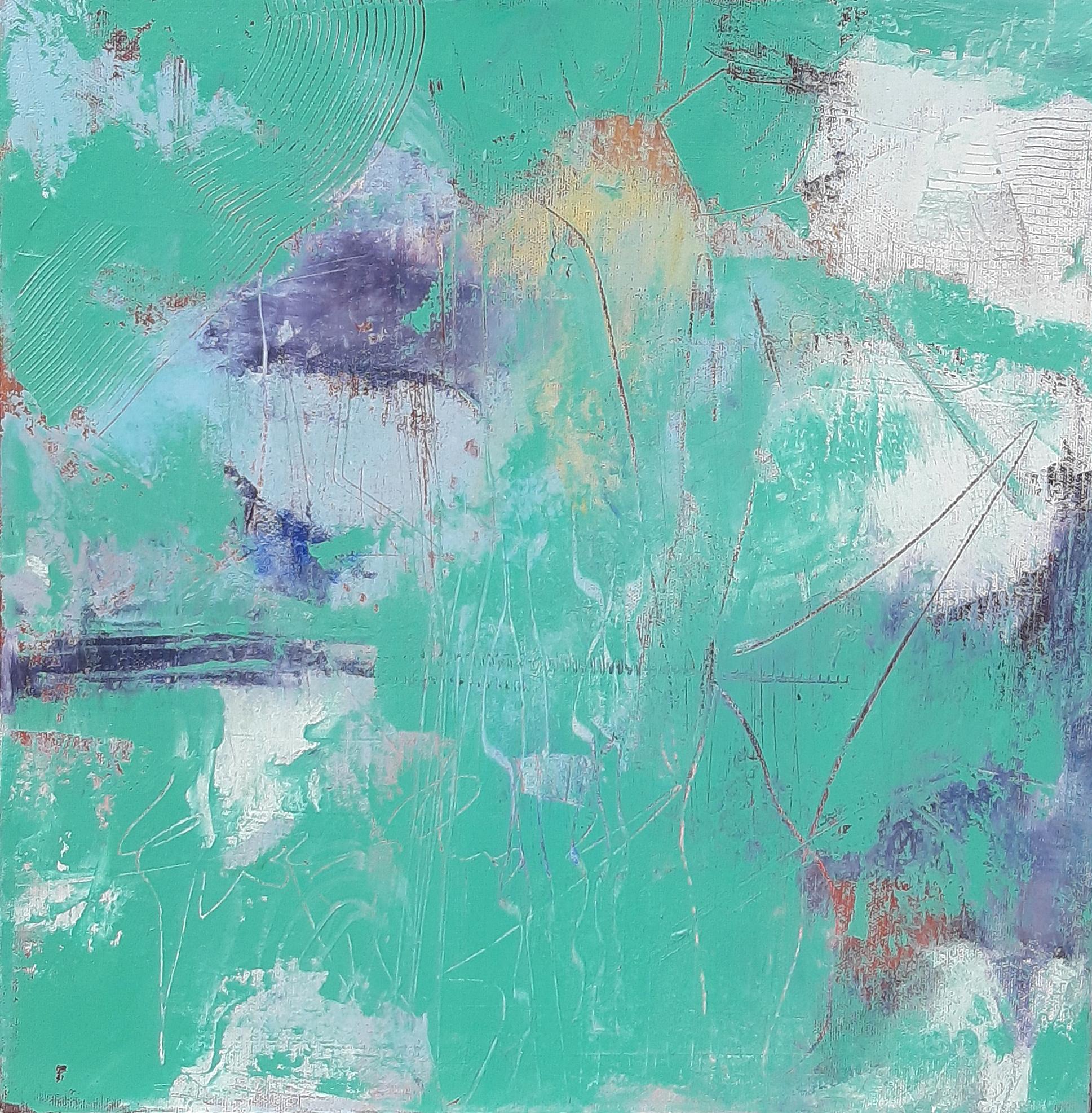 Ocean's Jewels, Abstract Oil Painting