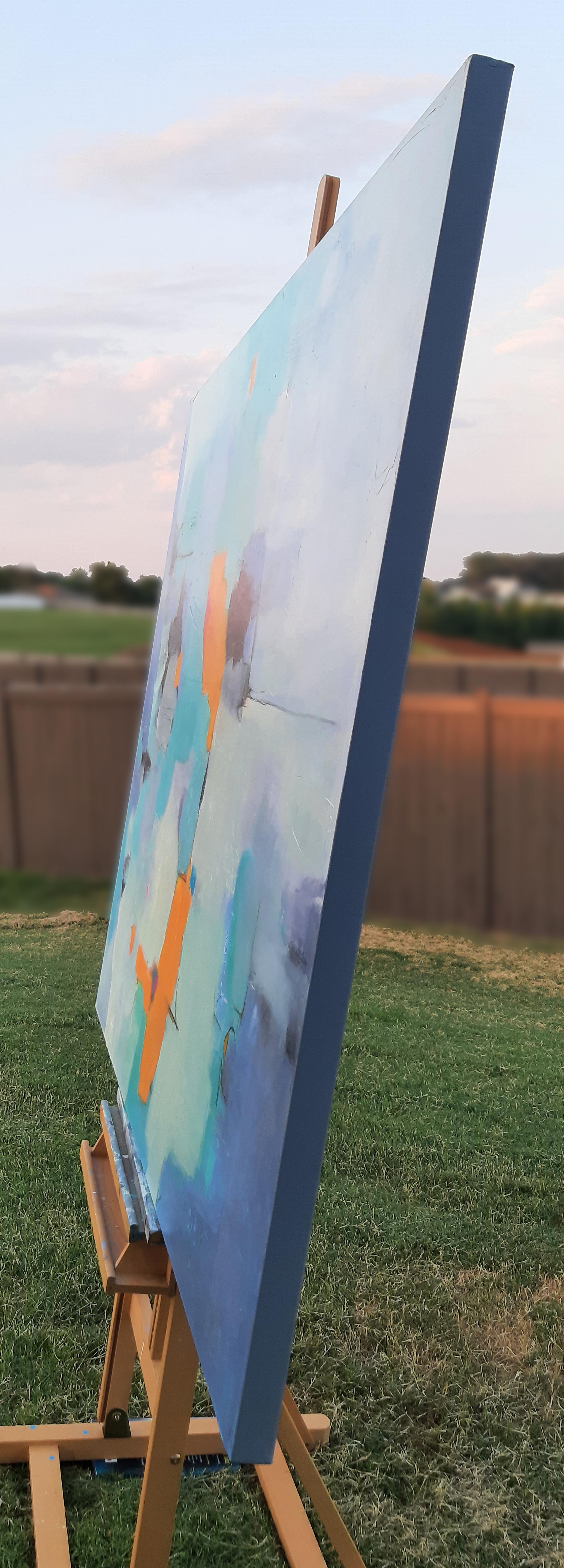 Le bon côté des choses, peinture abstraite - Painting de Dorothy Gaziano