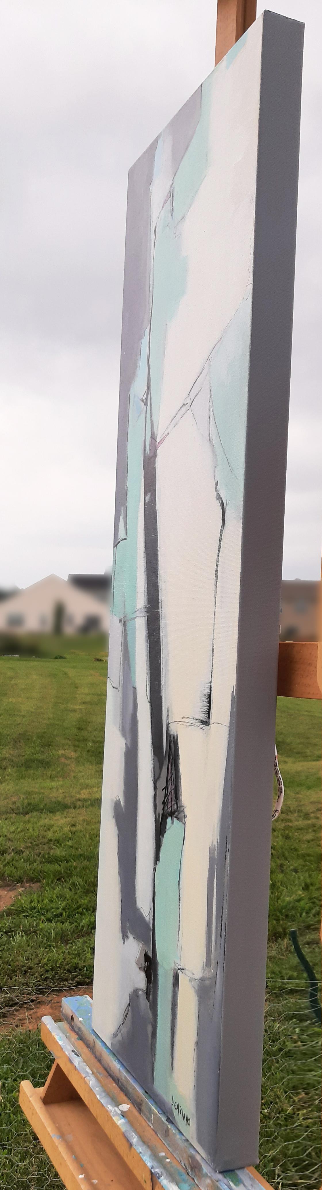 On the Right Track, Abstract Painting For Sale 1