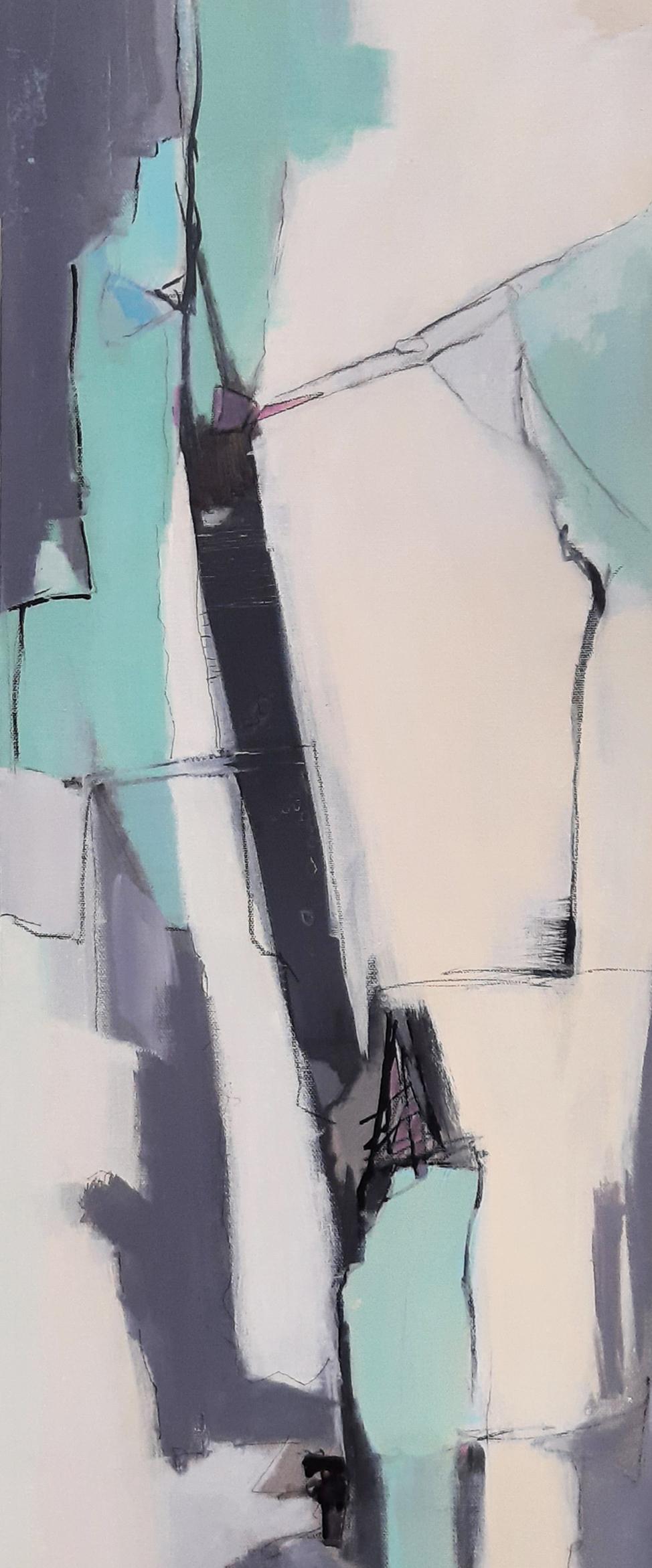 On the Right Track, Abstract Painting For Sale 3