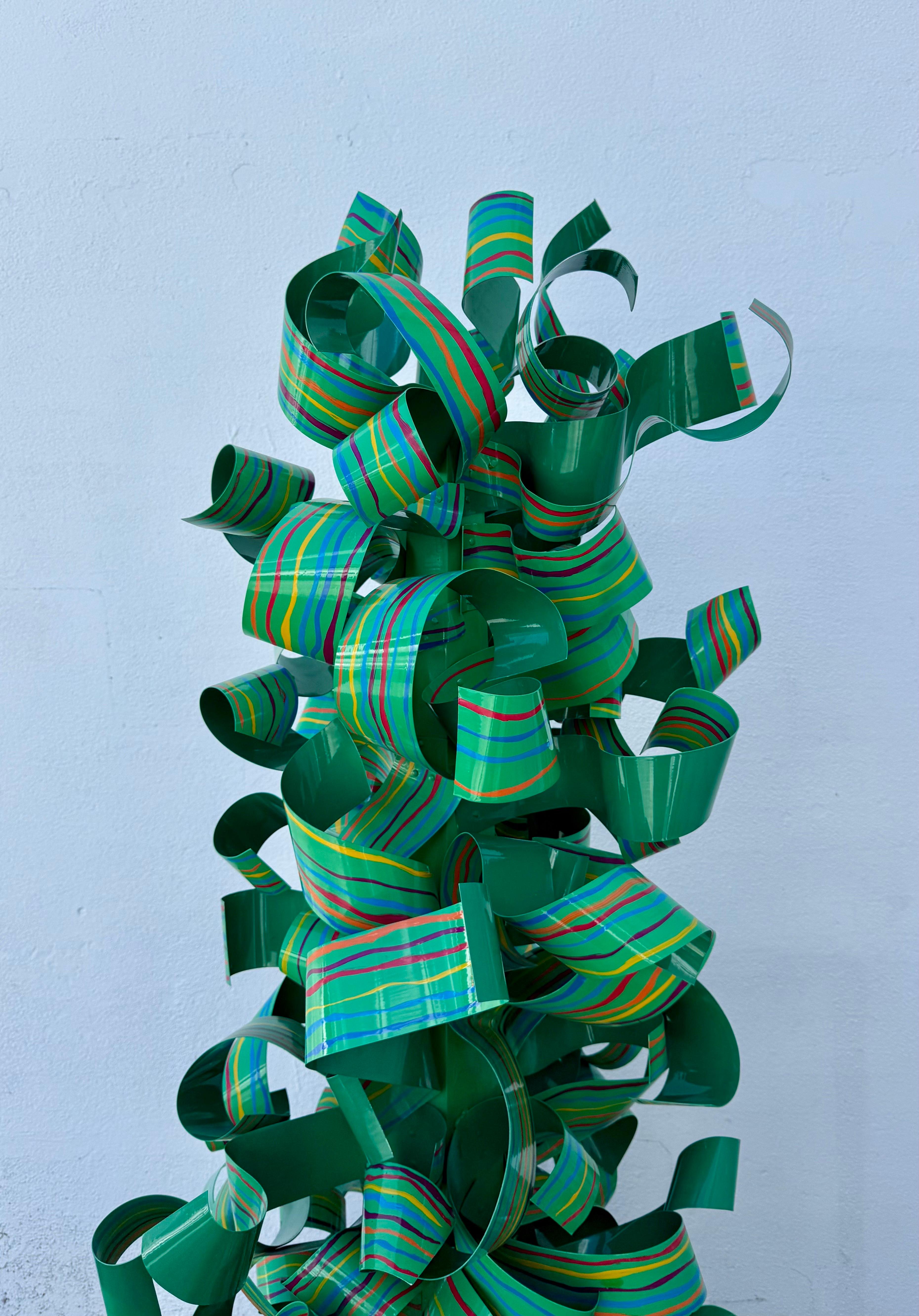 Huge Dorothy Gillespie Colorful Abstract Expressionist Enamel Painted Sculpture For Sale 9