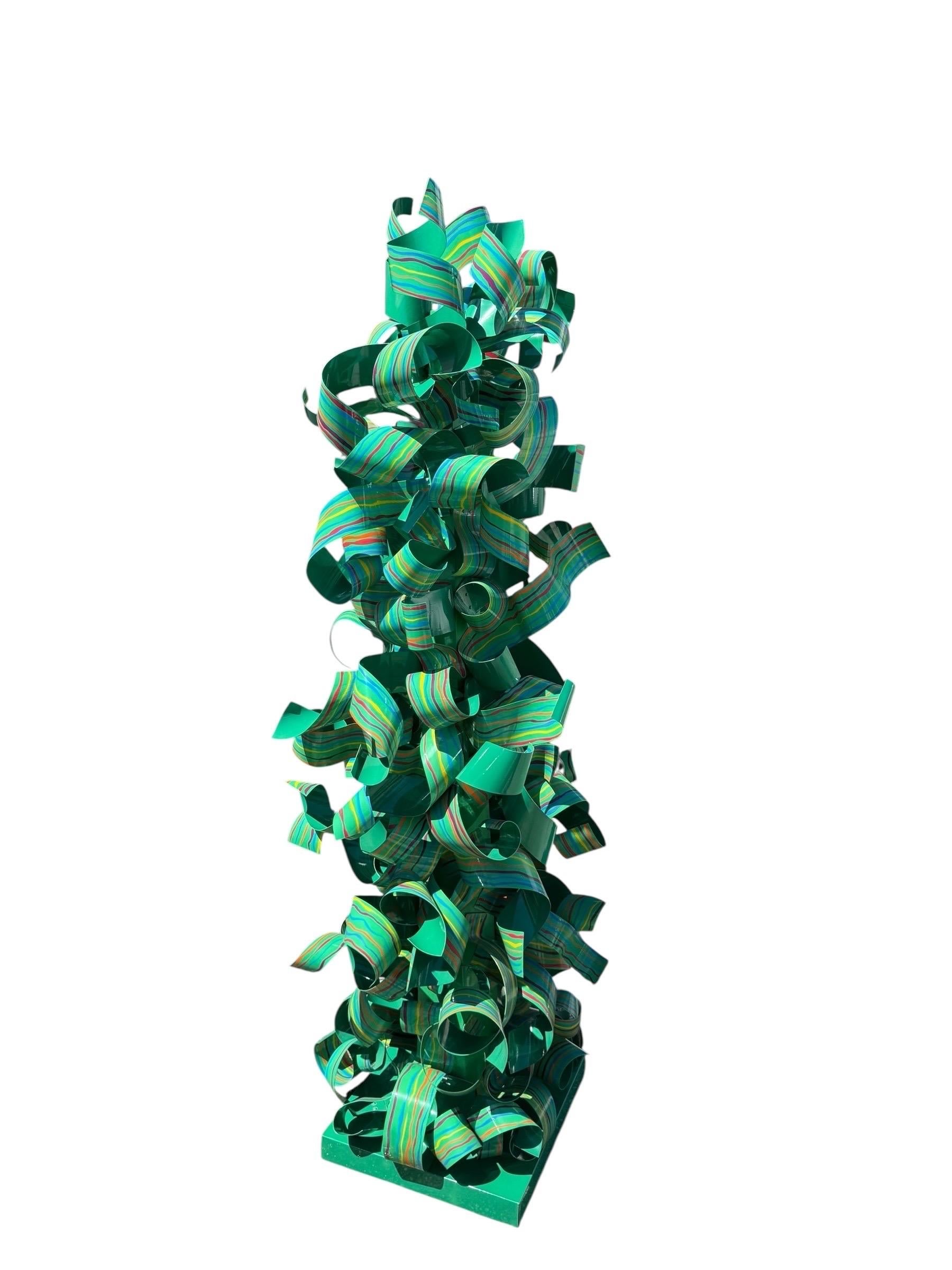 Huge Dorothy Gillespie Colorful Abstract Expressionist Enamel Painted Sculpture For Sale 10