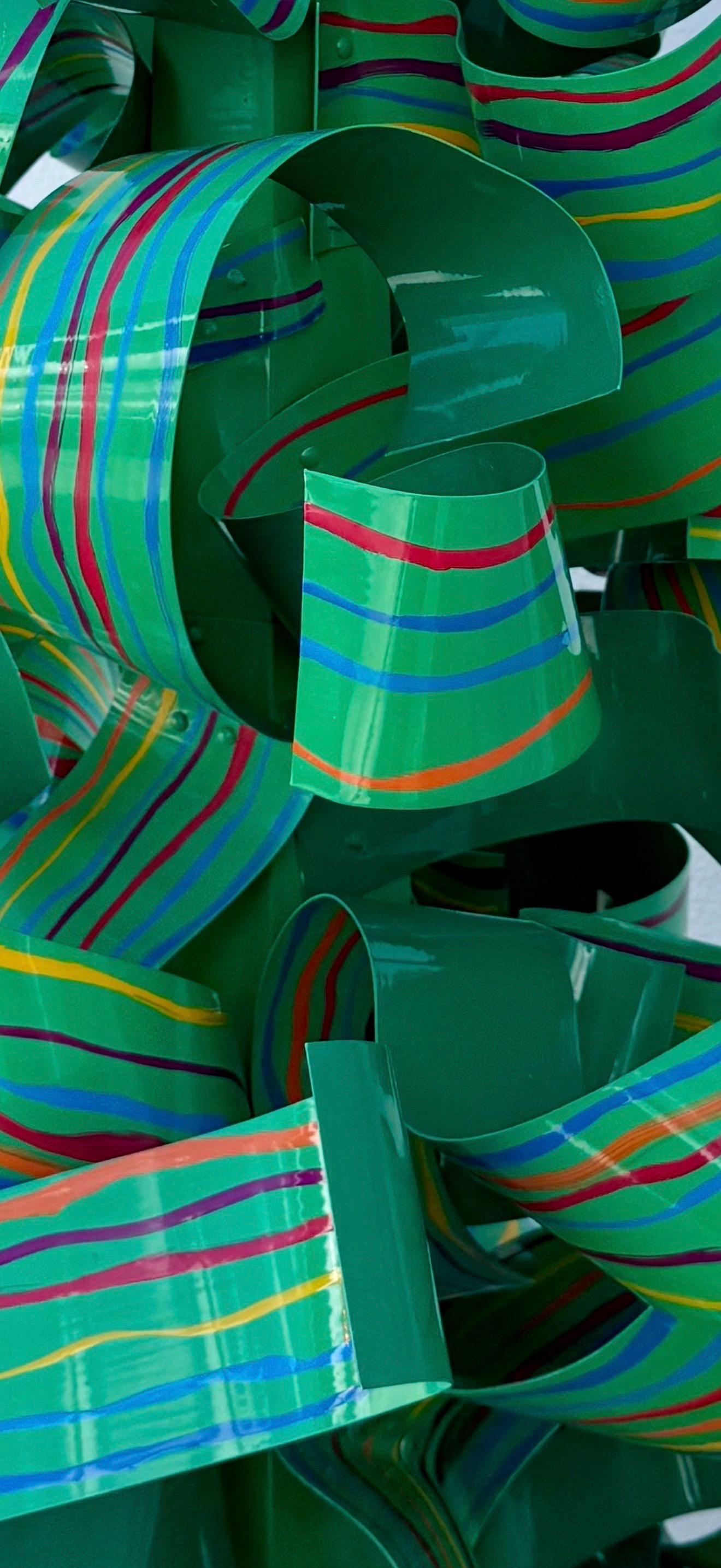 Huge Dorothy Gillespie Colorful Abstract Expressionist Enamel Painted Sculpture For Sale 2