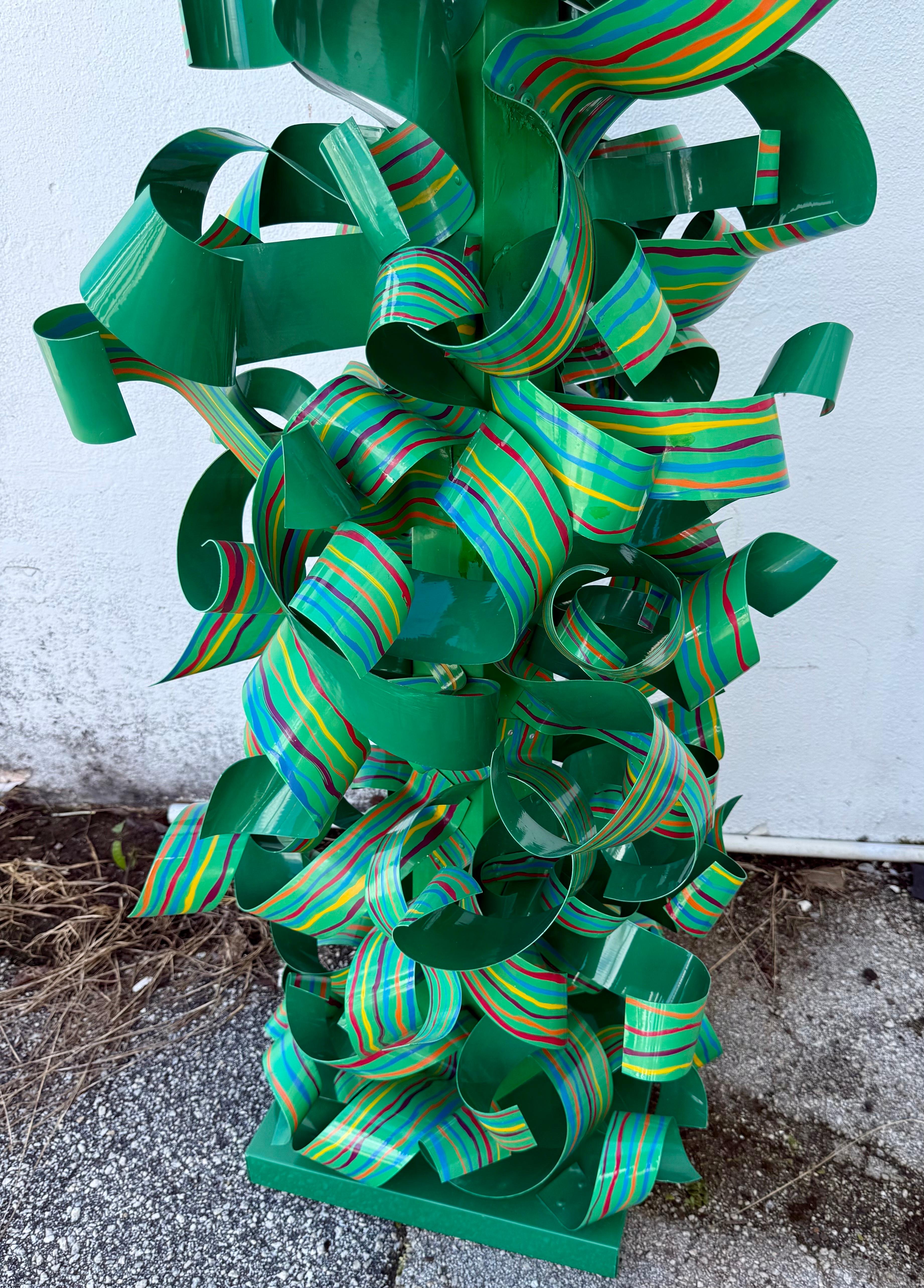 Huge Dorothy Gillespie Colorful Abstract Expressionist Enamel Painted Sculpture For Sale 5