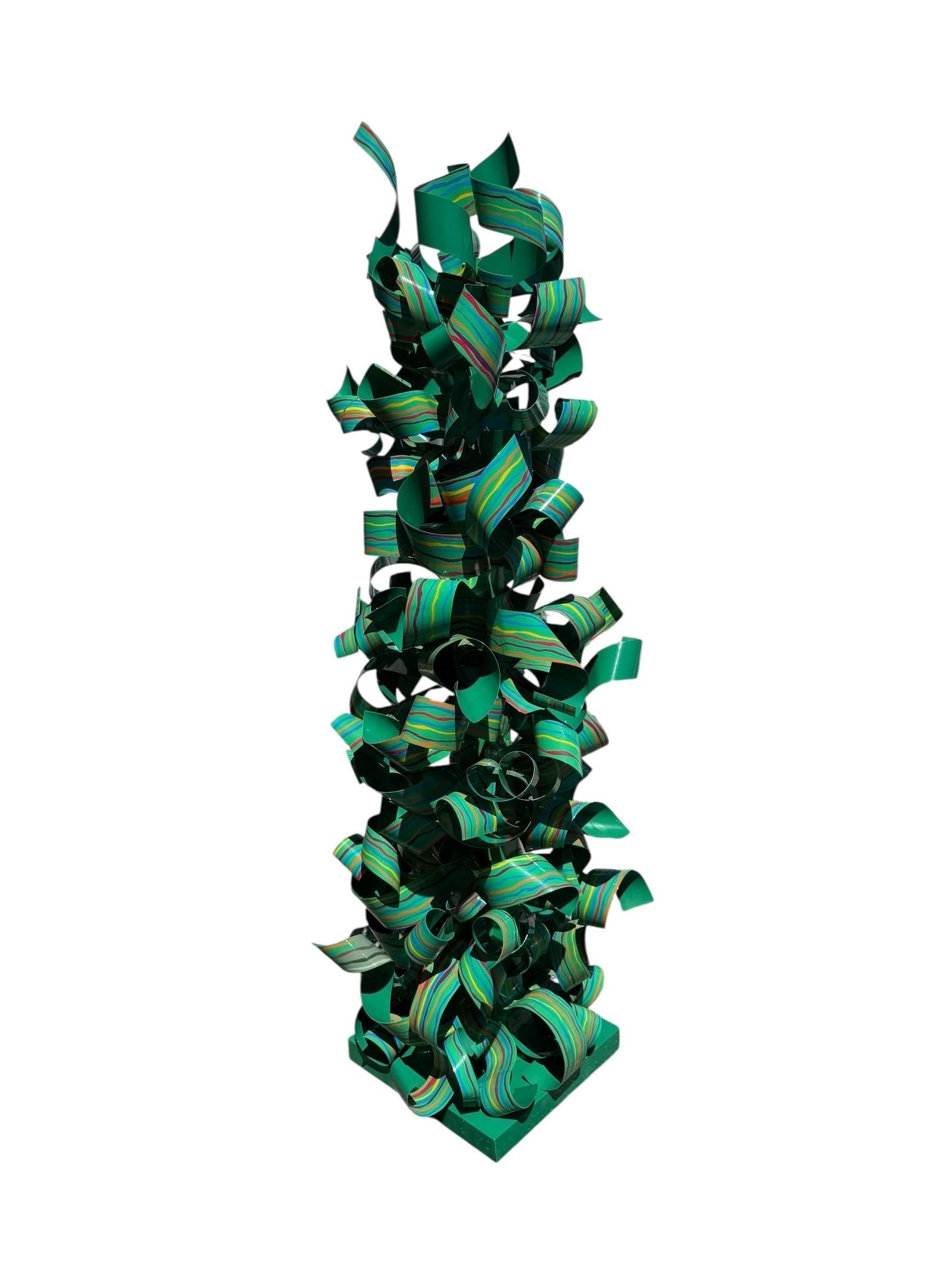 Huge Dorothy Gillespie Colorful Abstract Expressionist Enamel Painted Sculpture For Sale 8