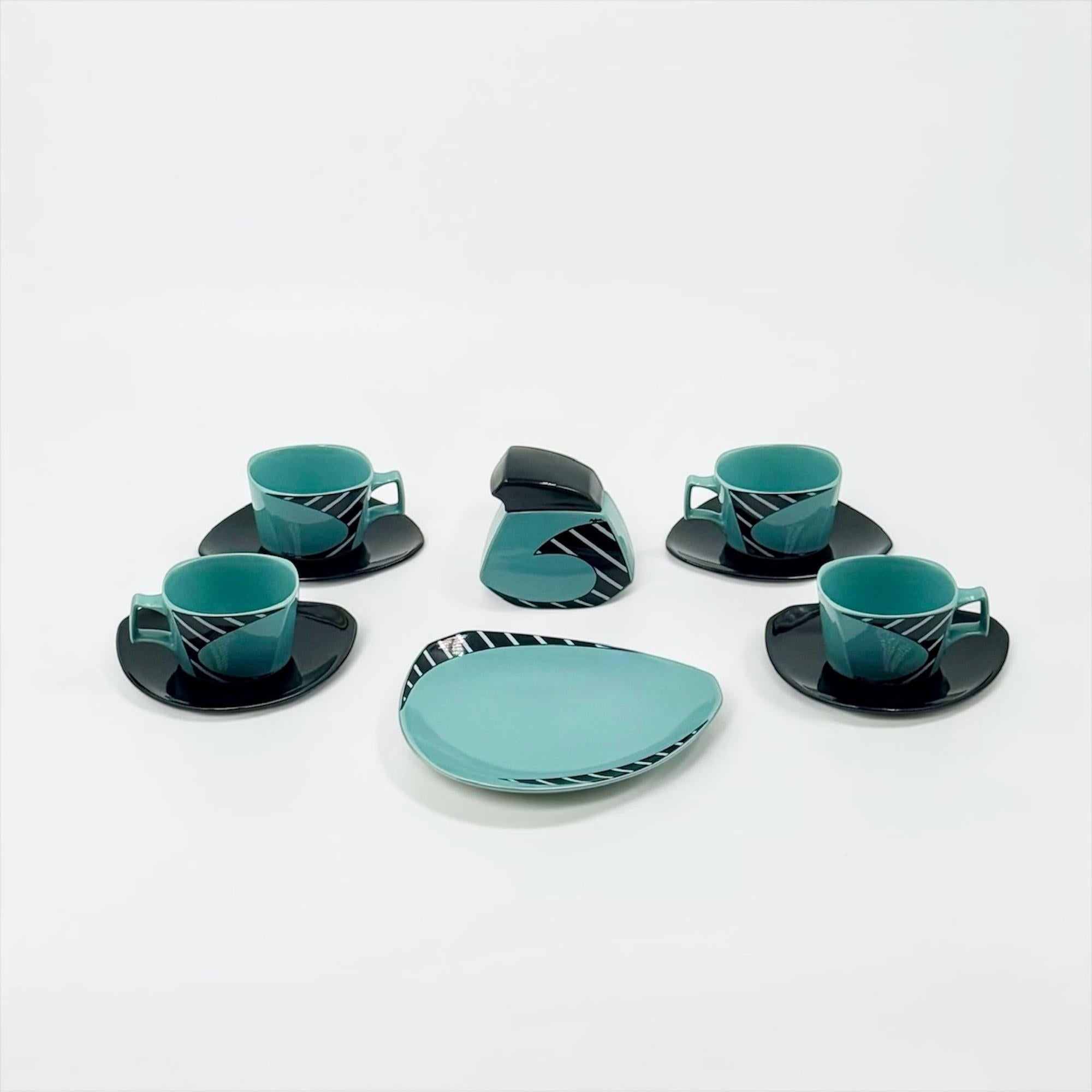 Dorothy Hafner Flash Frisco Porcelain Coffee Service for Rosenthal