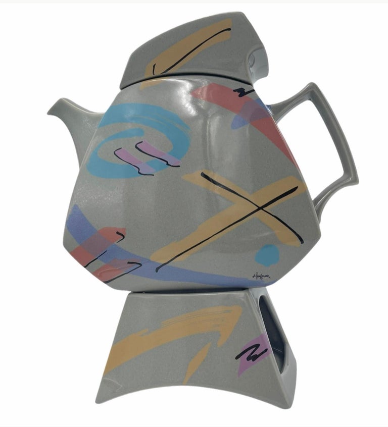 Post-Modern Dorothy Hafner Flash Marking Tea Set For Sale