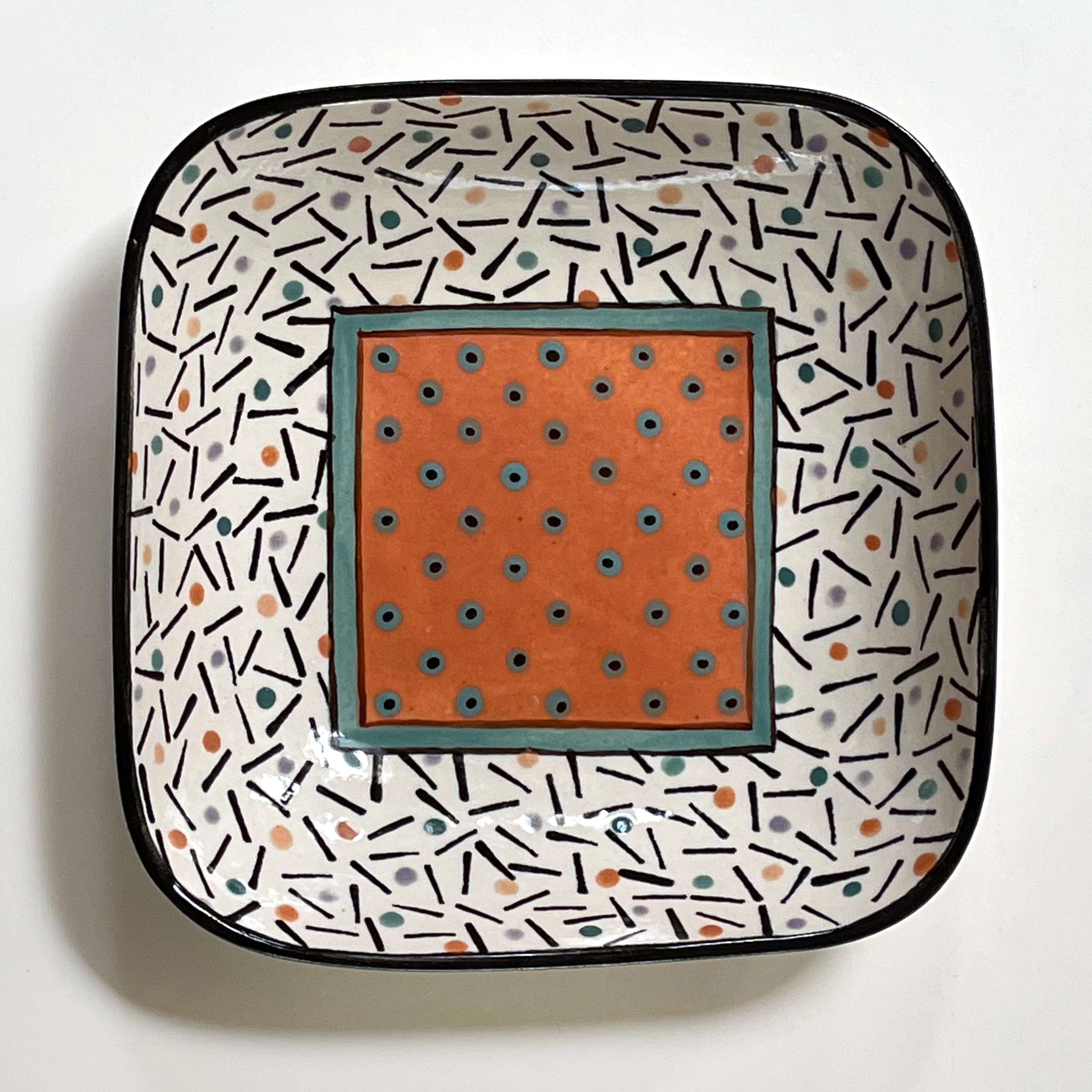 Postmoderne Bol en poterie d'art post-moderne Dorothy Hafner en vente