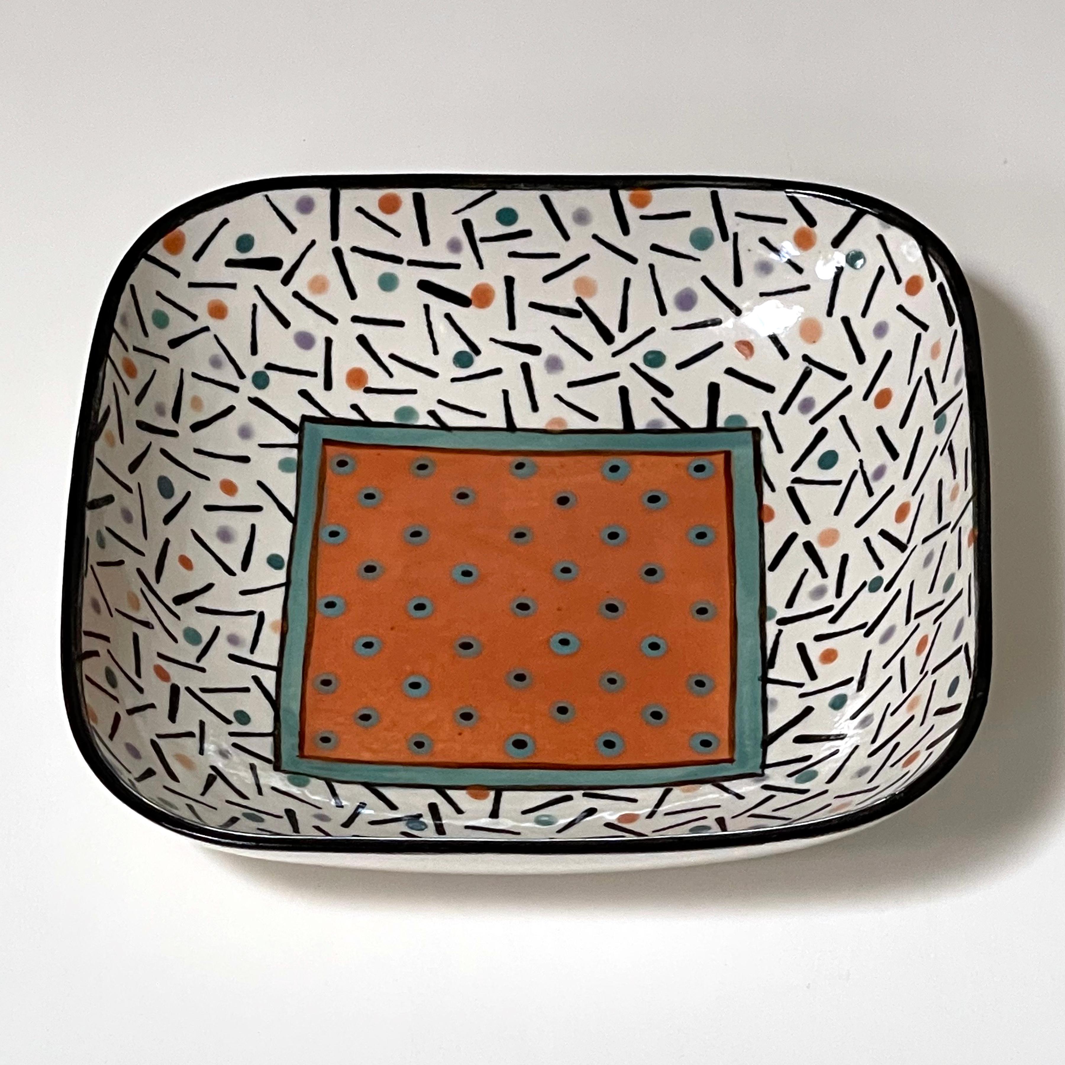 American Dorothy Hafner Post Modern Art Pottery Bowl For Sale