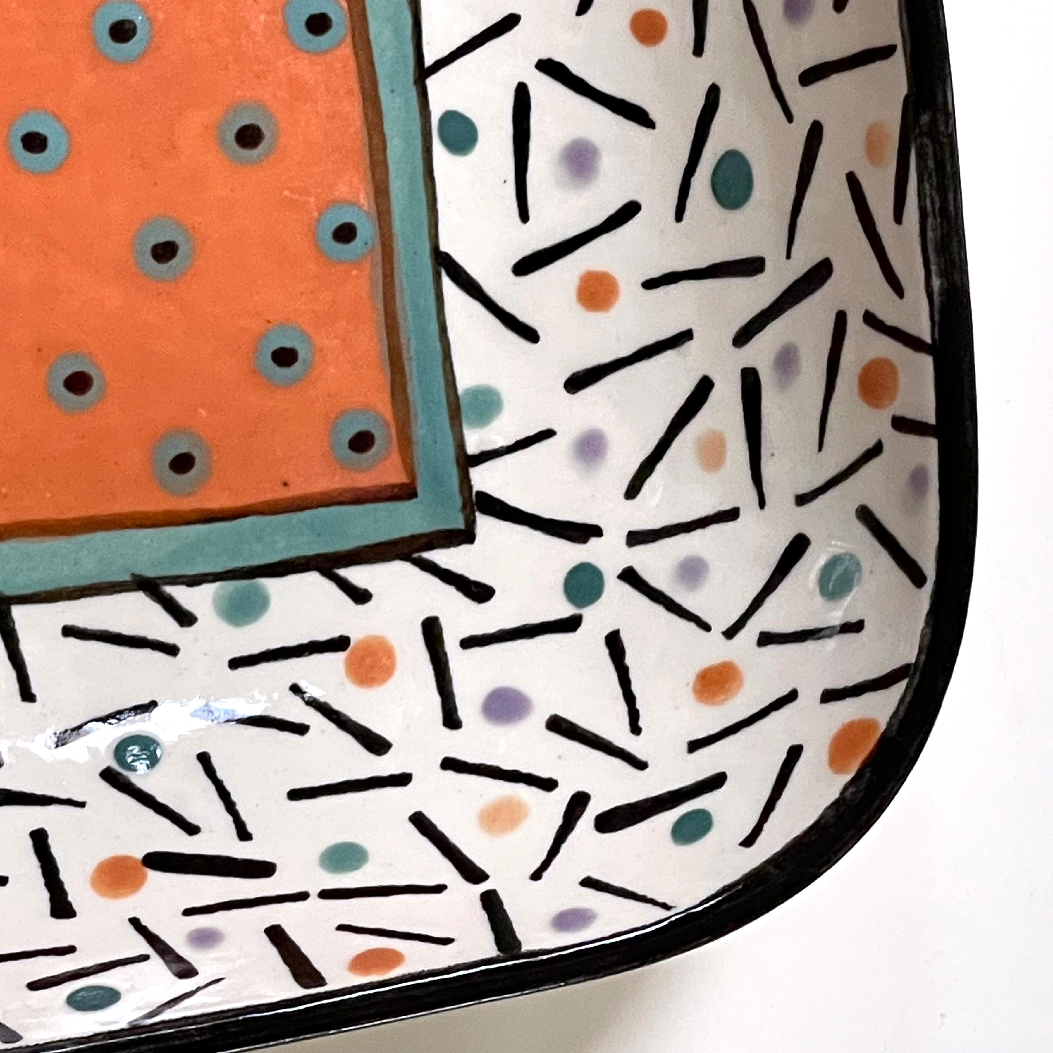 Fin du 20e siècle Bol en poterie d'art post-moderne Dorothy Hafner en vente