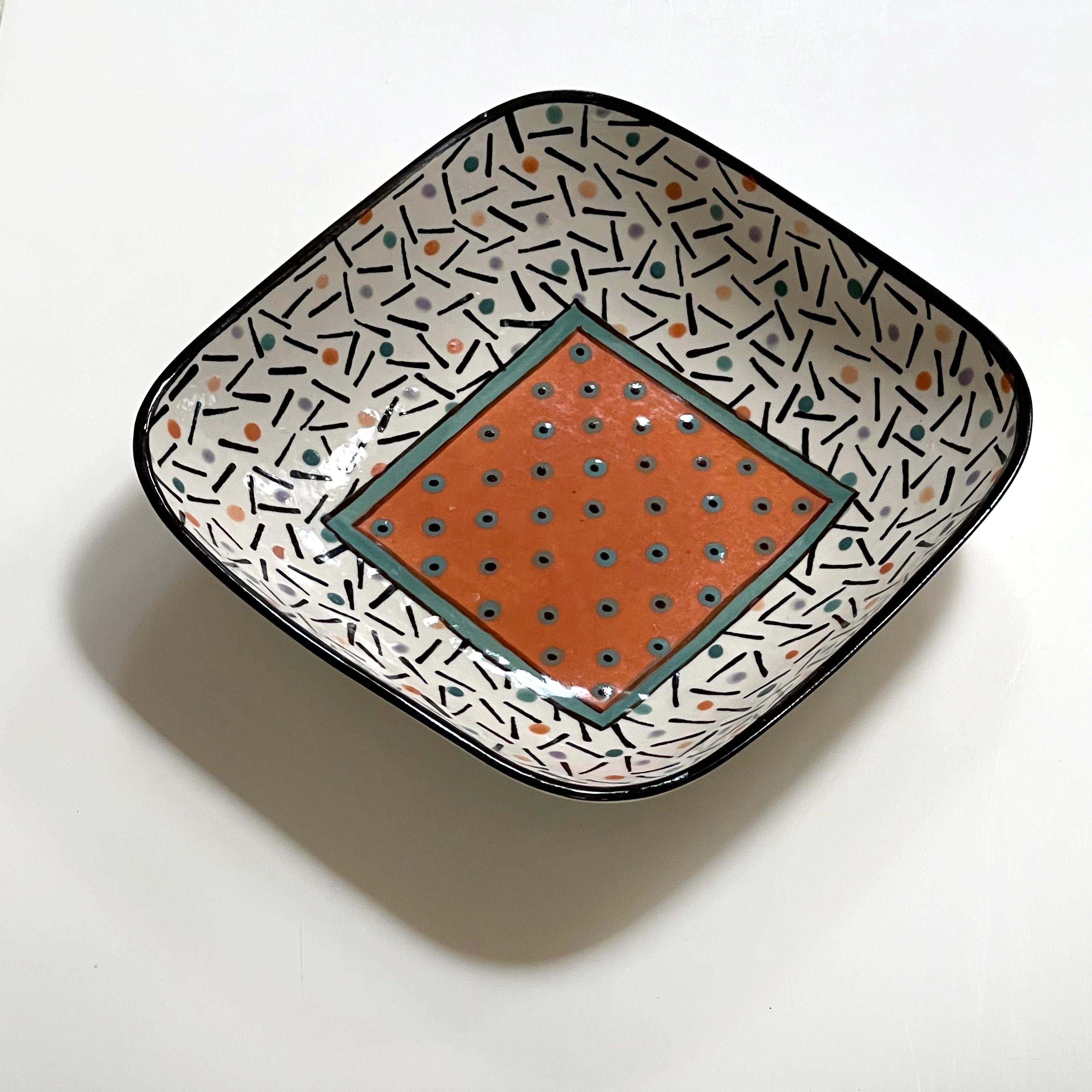 Ceramic Dorothy Hafner Post Modern Art Pottery Bowl For Sale