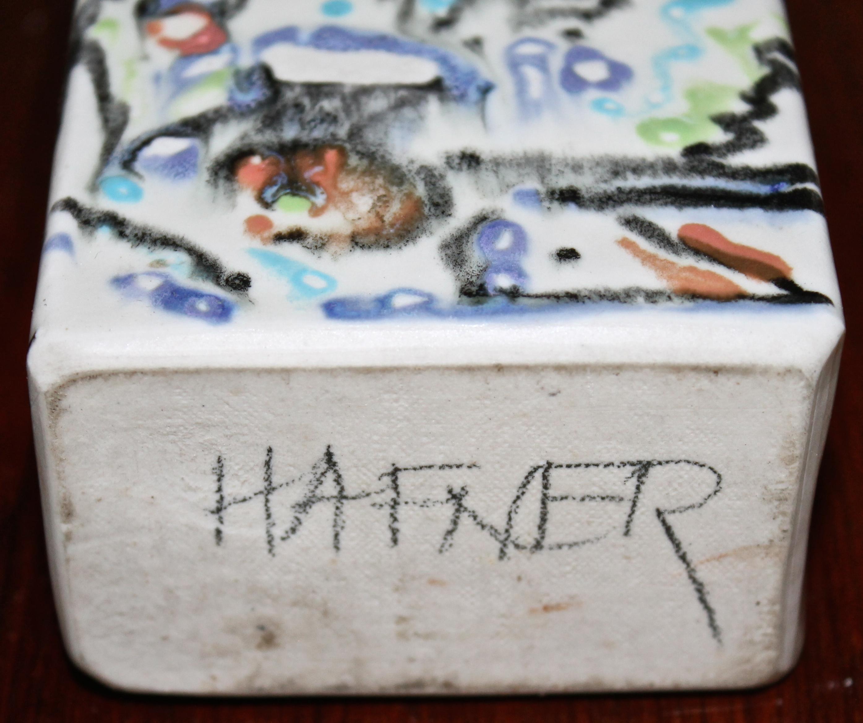 Hand-Painted Dorothy Hafner Rare Prototype Box Uniquely Hand Painted For Sale