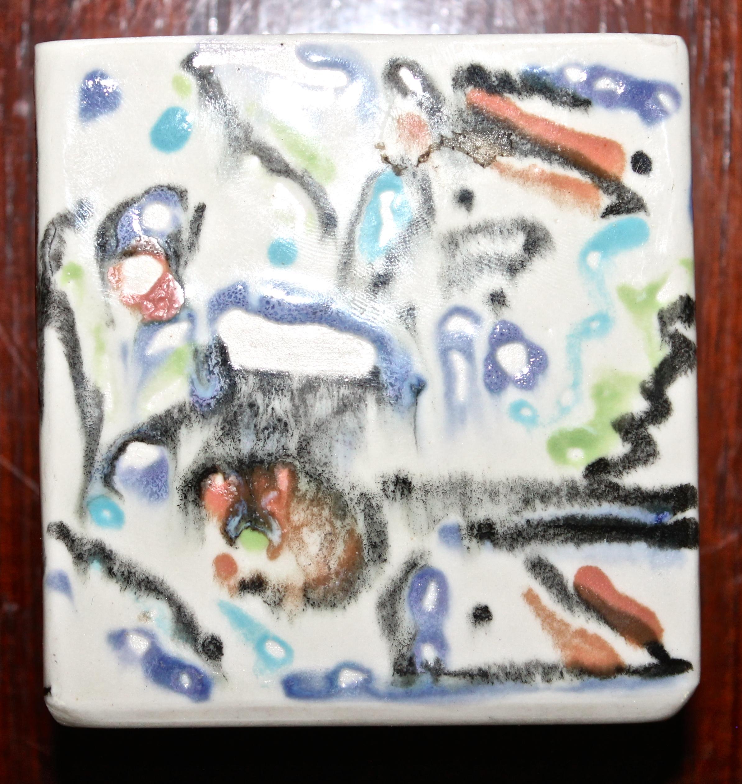 Dorothy Hafner Rare Prototype Box Uniquely Hand Painted In Good Condition For Sale In Sharon, CT