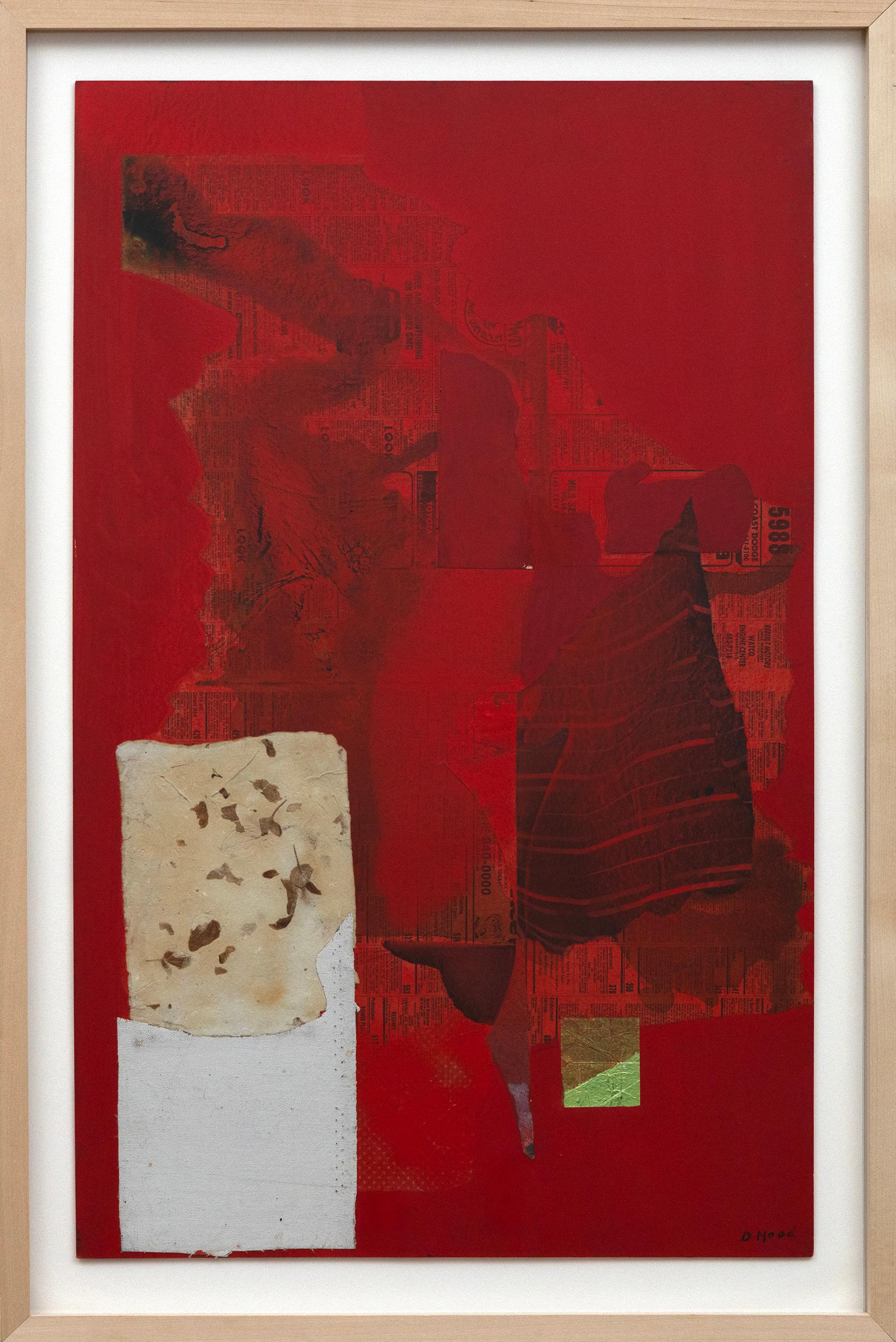 Automne rouge - Abstrait Mixed Media Art par Dorothy Hood