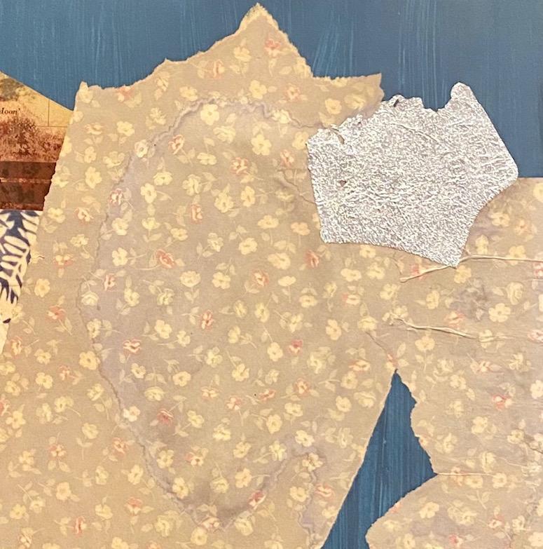 An understated departure from Dorothy Hood’s typical large and non-objective abstract paintings, this mixed-media collage demonstrates a compulsion to explore where abstract aspects intersect with tangible objects.

As one of the early Texas