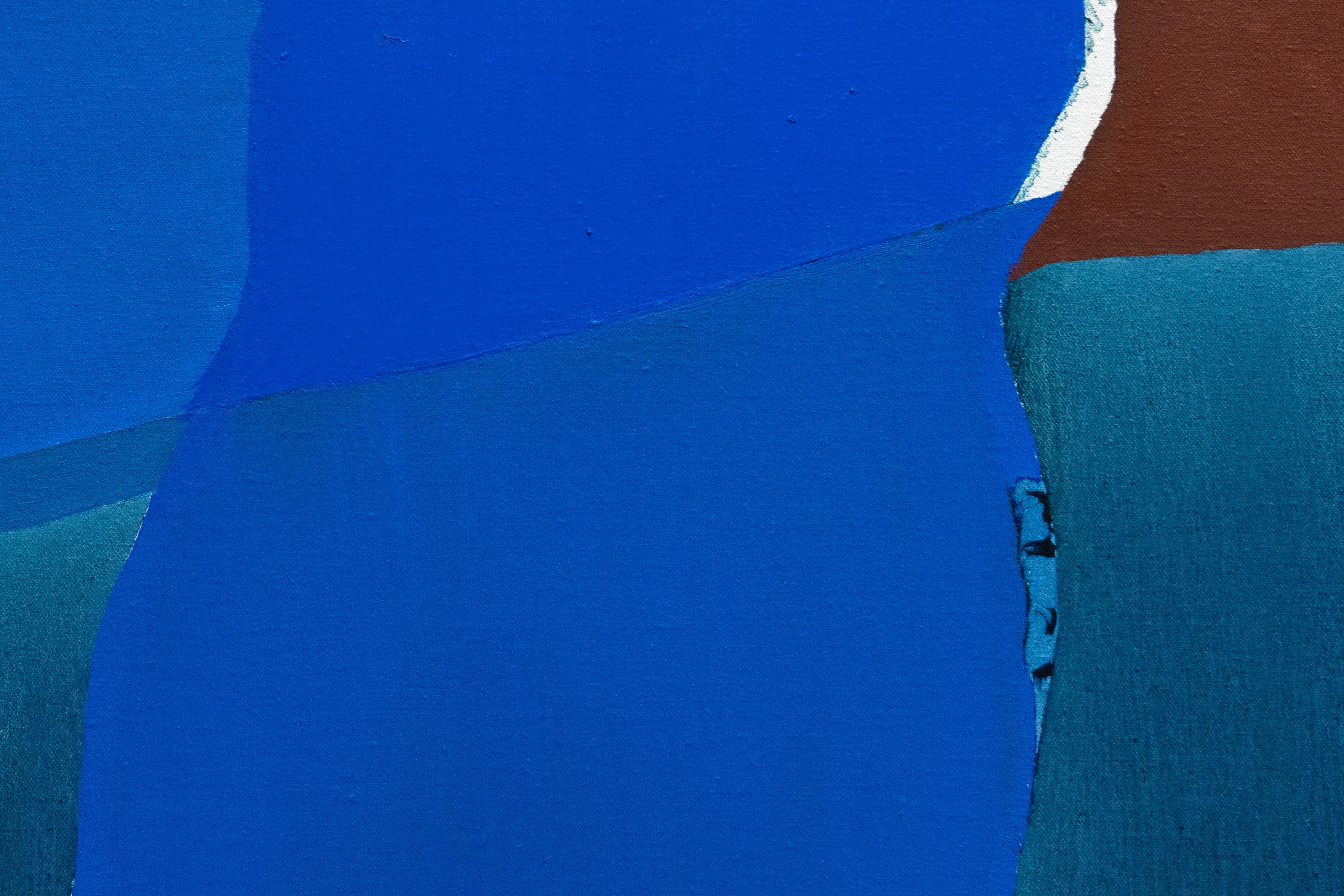 Blaue Gewässer (Abstrakt), Painting, von Dorothy Hood